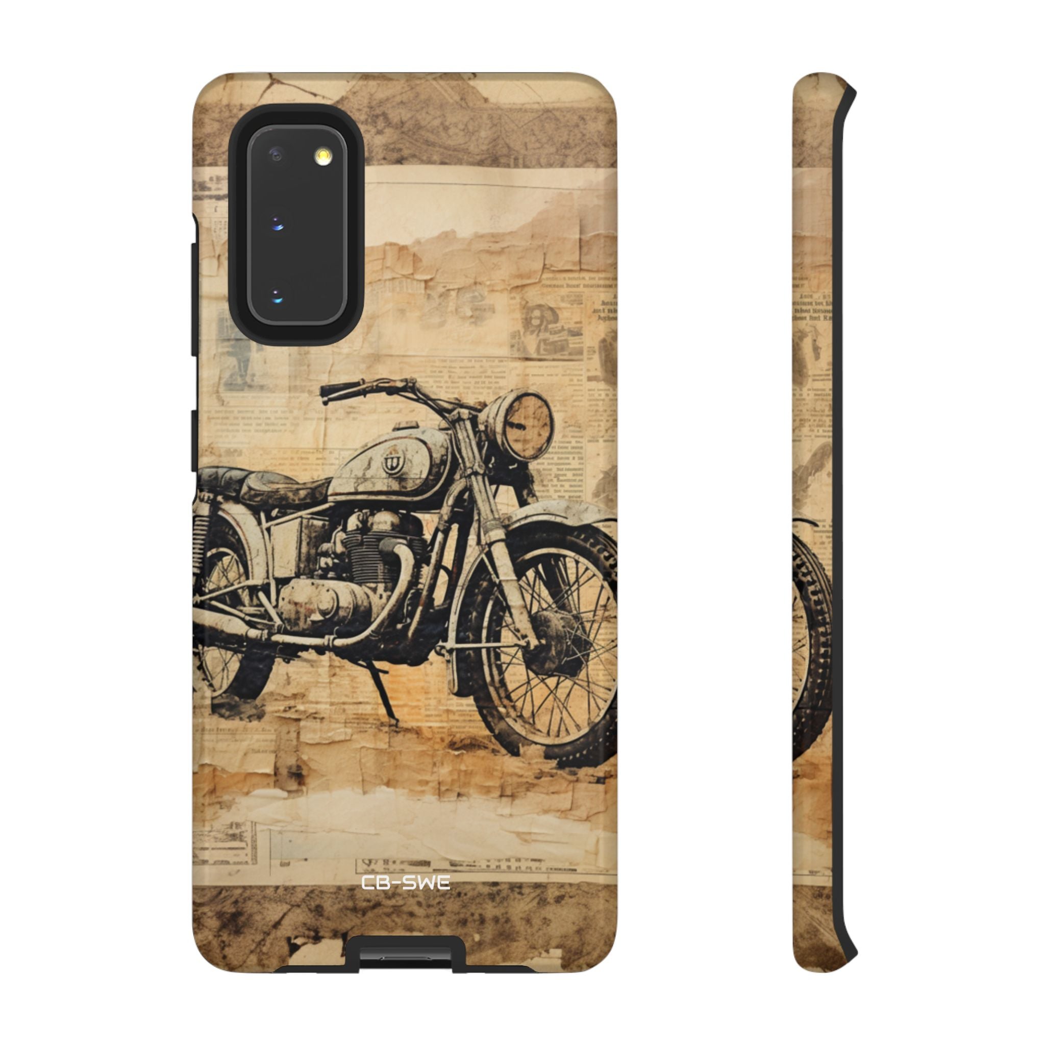 Vintage Motorcycle Collage - Samsung Case