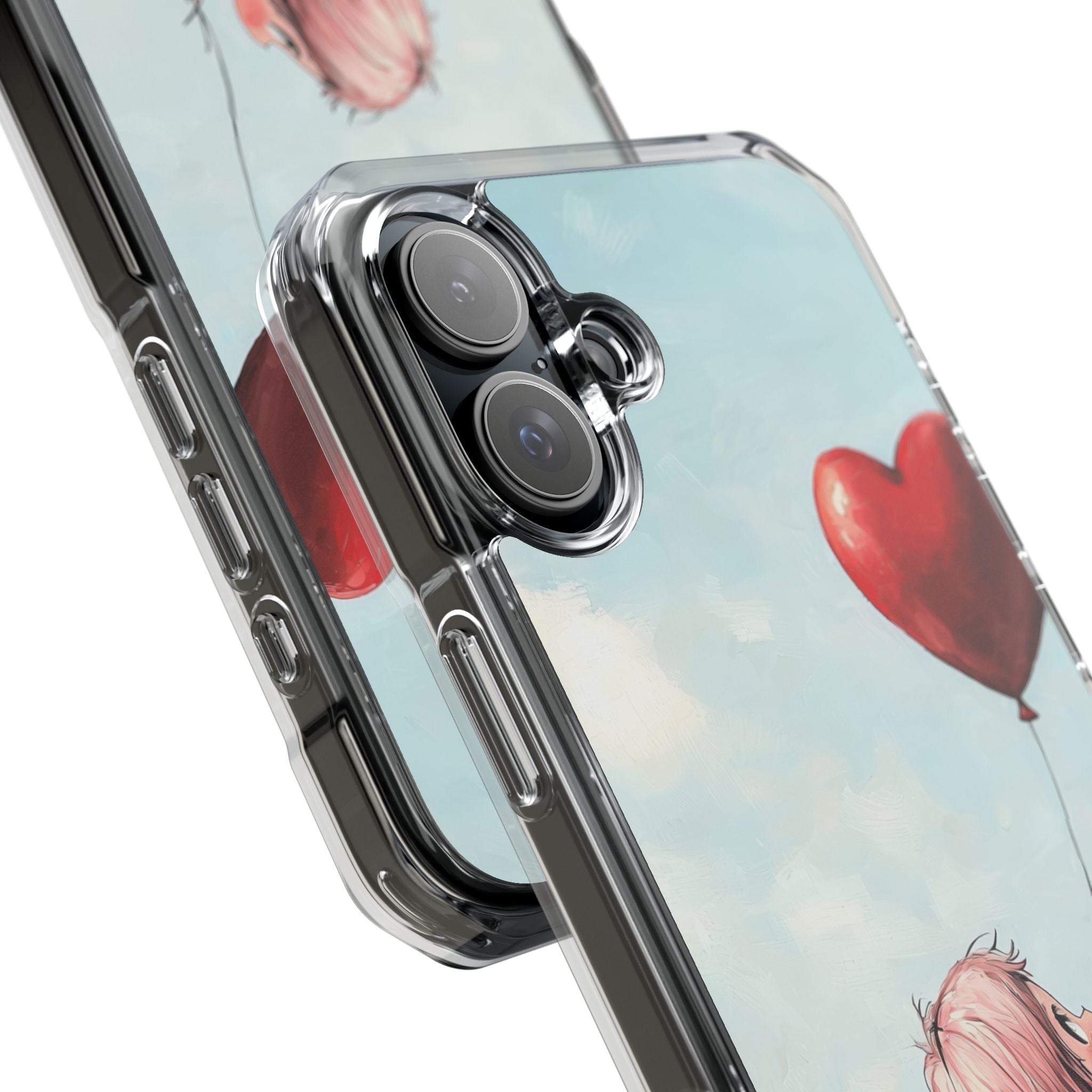 Heart Balloon Glow iPhone 16 Plus Case - Impact