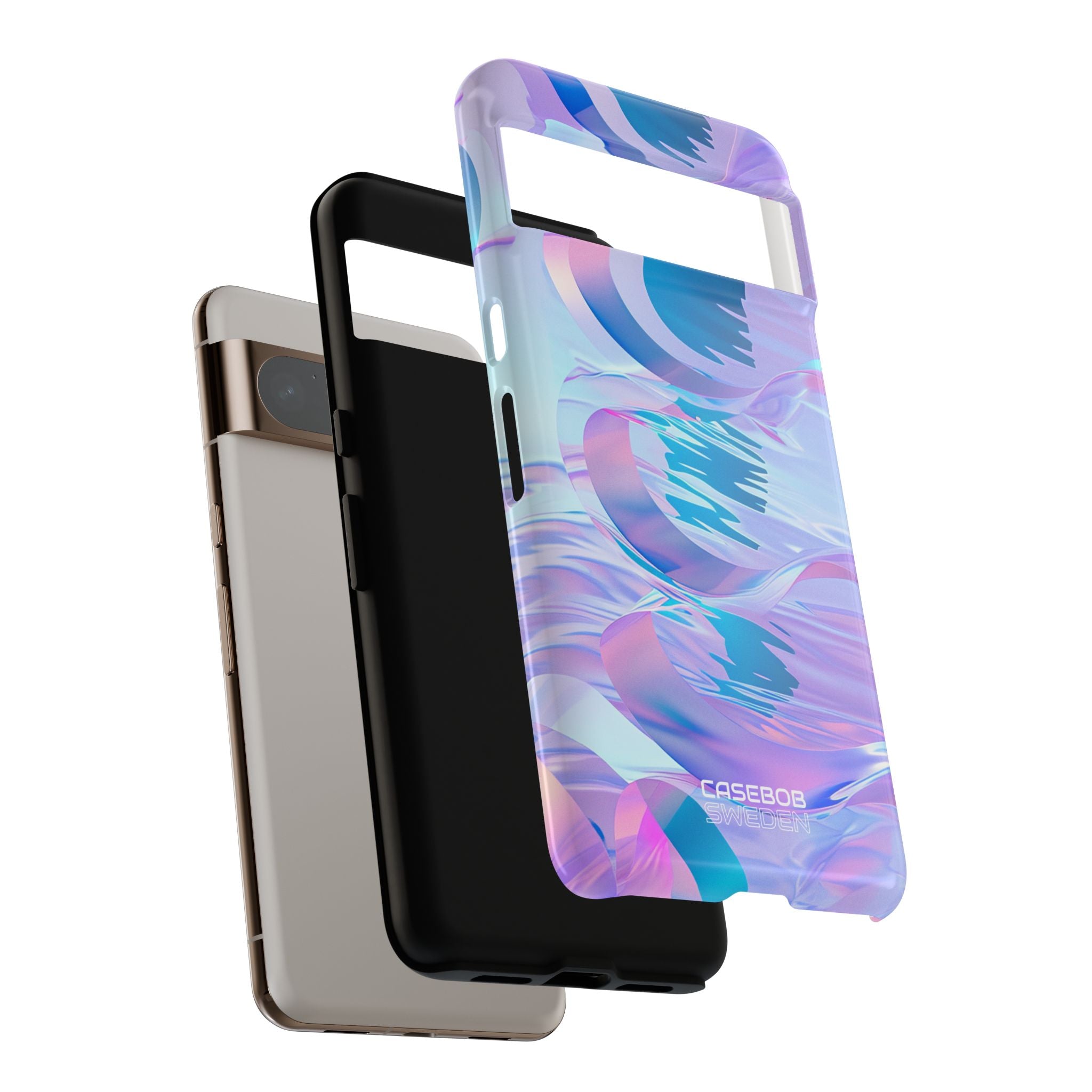Iridescent Flowing Waves Google Pixel 8 - Tough