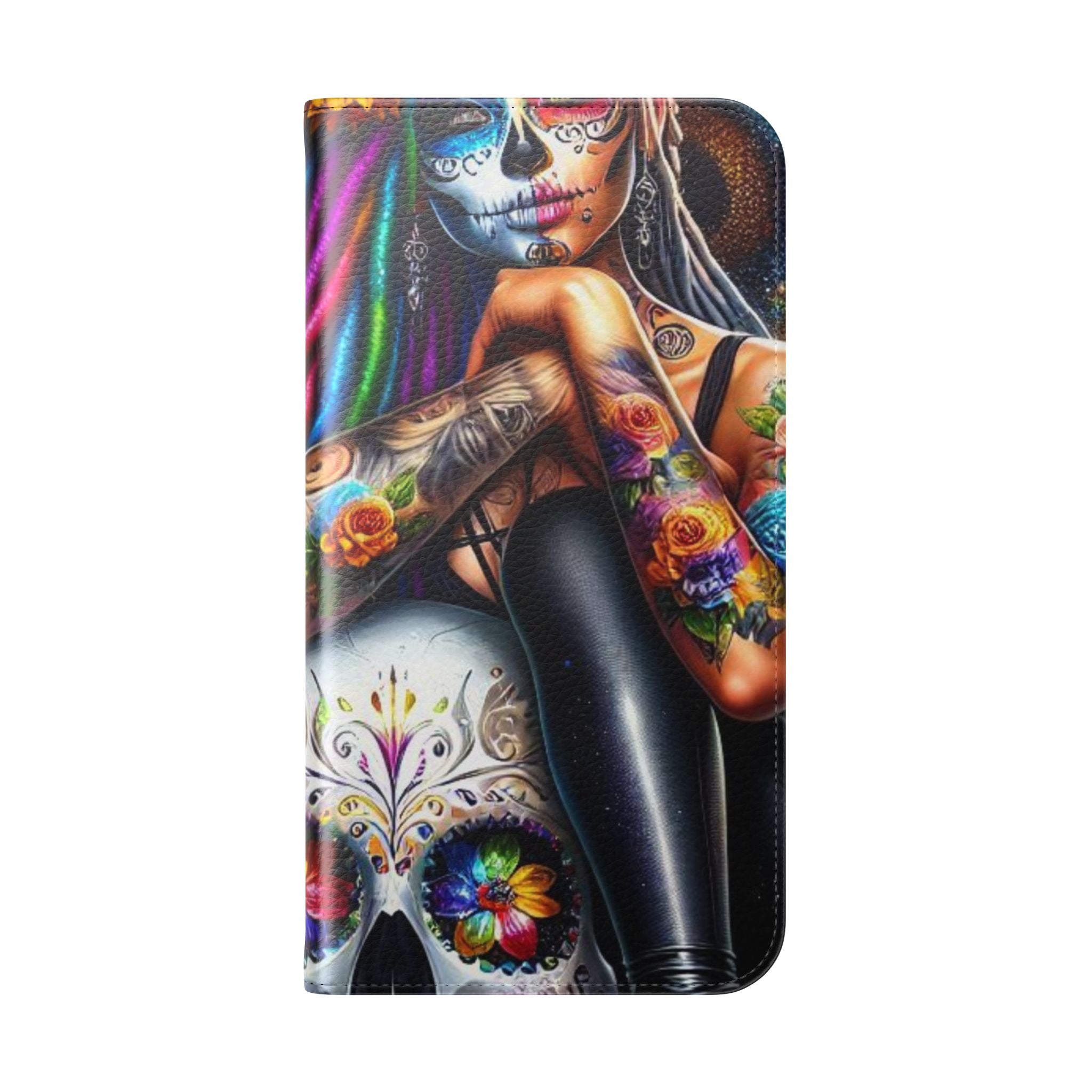 Skull Bloom - iPhone 15 Pro Max Case - Wallet
