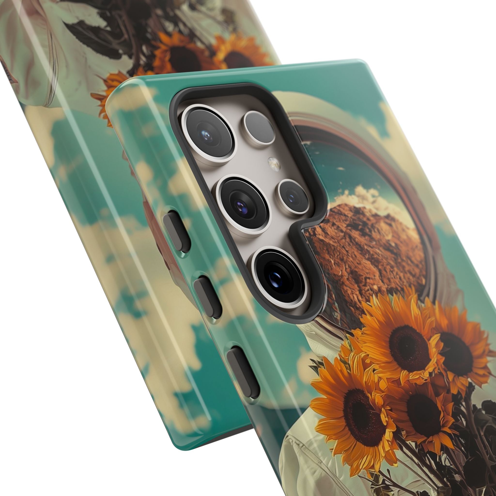 Sunflower Astronaut Samsung S24 Ultra Case - Tough