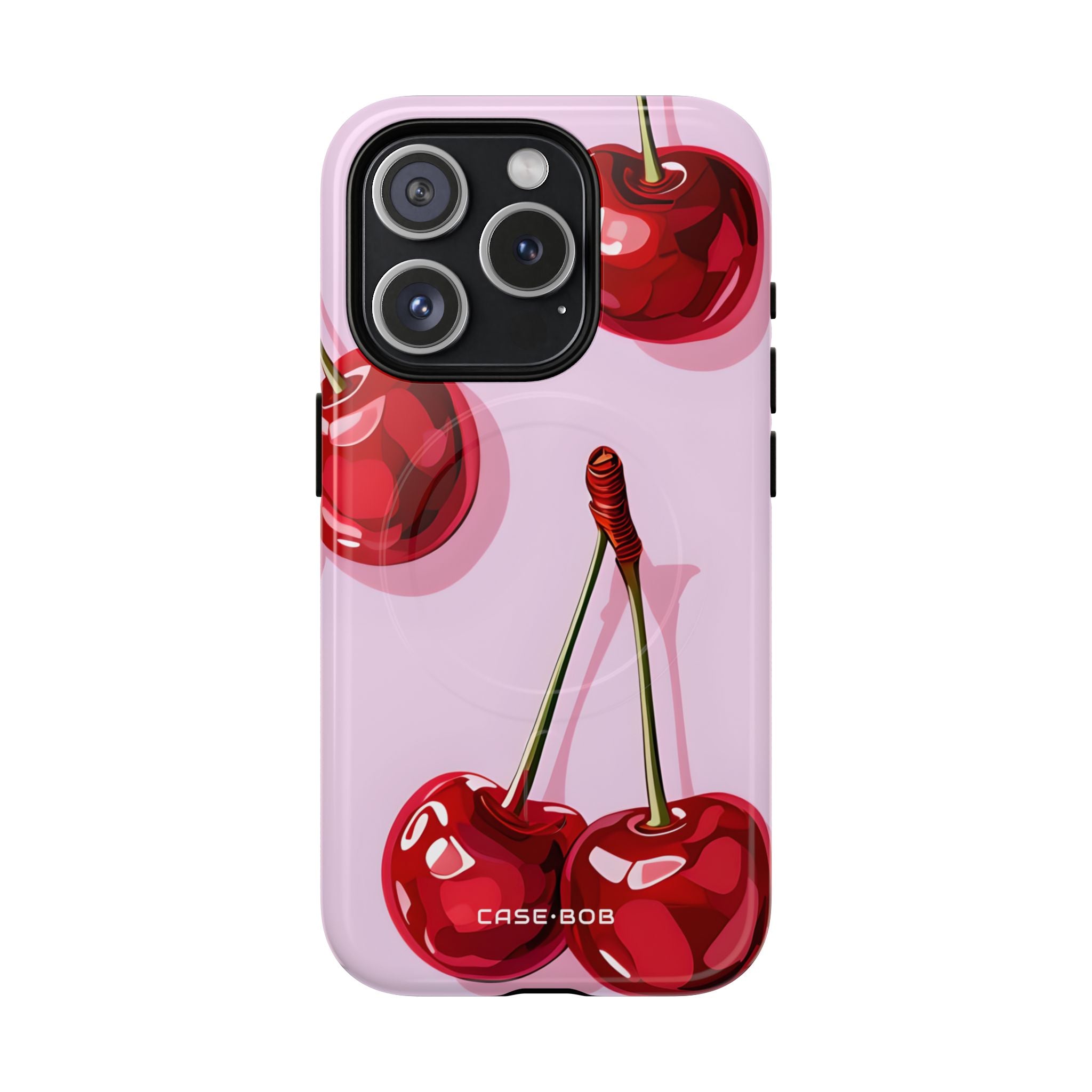 Glossy Cherry Burst iPhone 15 Pro Case - Tough+