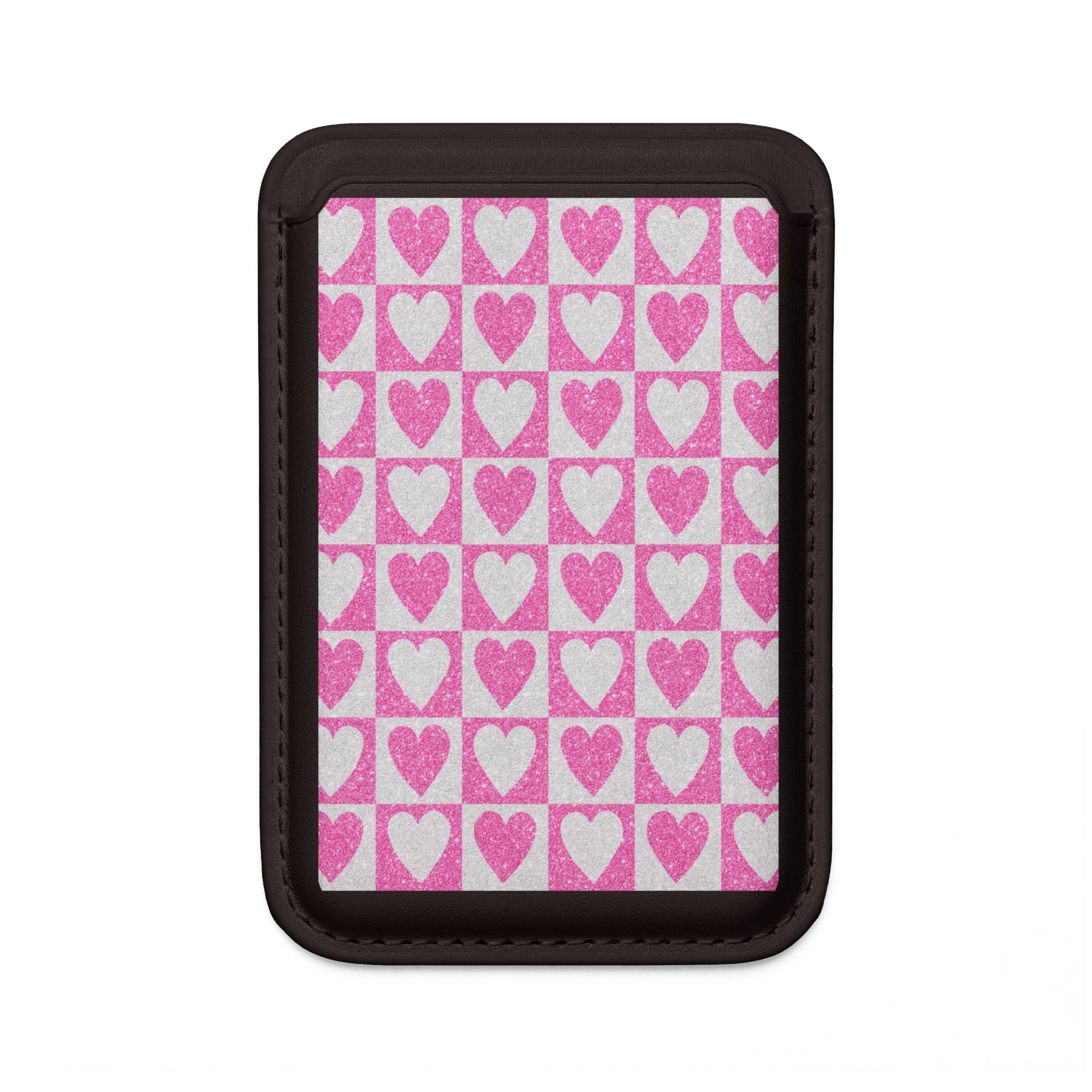 Kimalteleva Heartgrid-lompakko – MagSafe-valmis