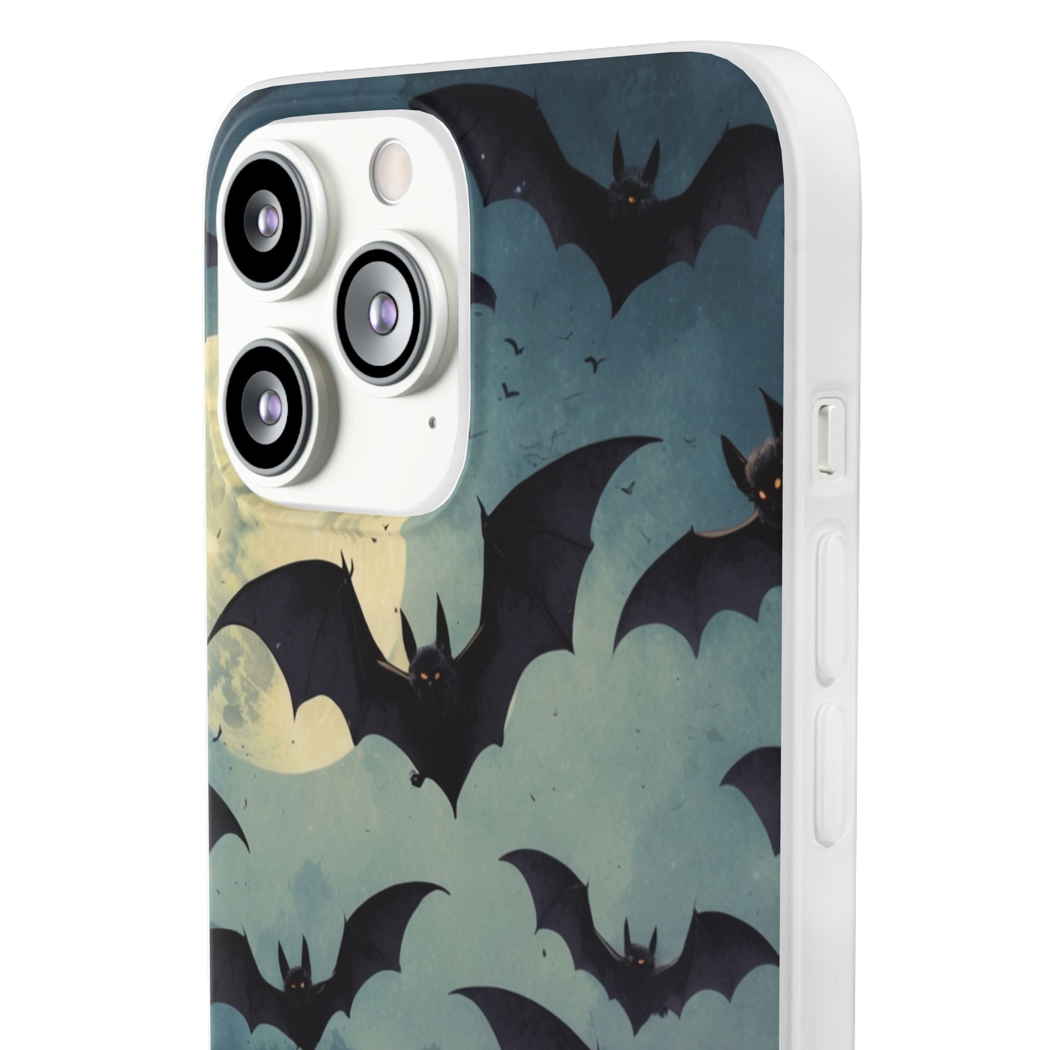 Glowing Bat Swarm iPhone 13 Pro Max - Soft