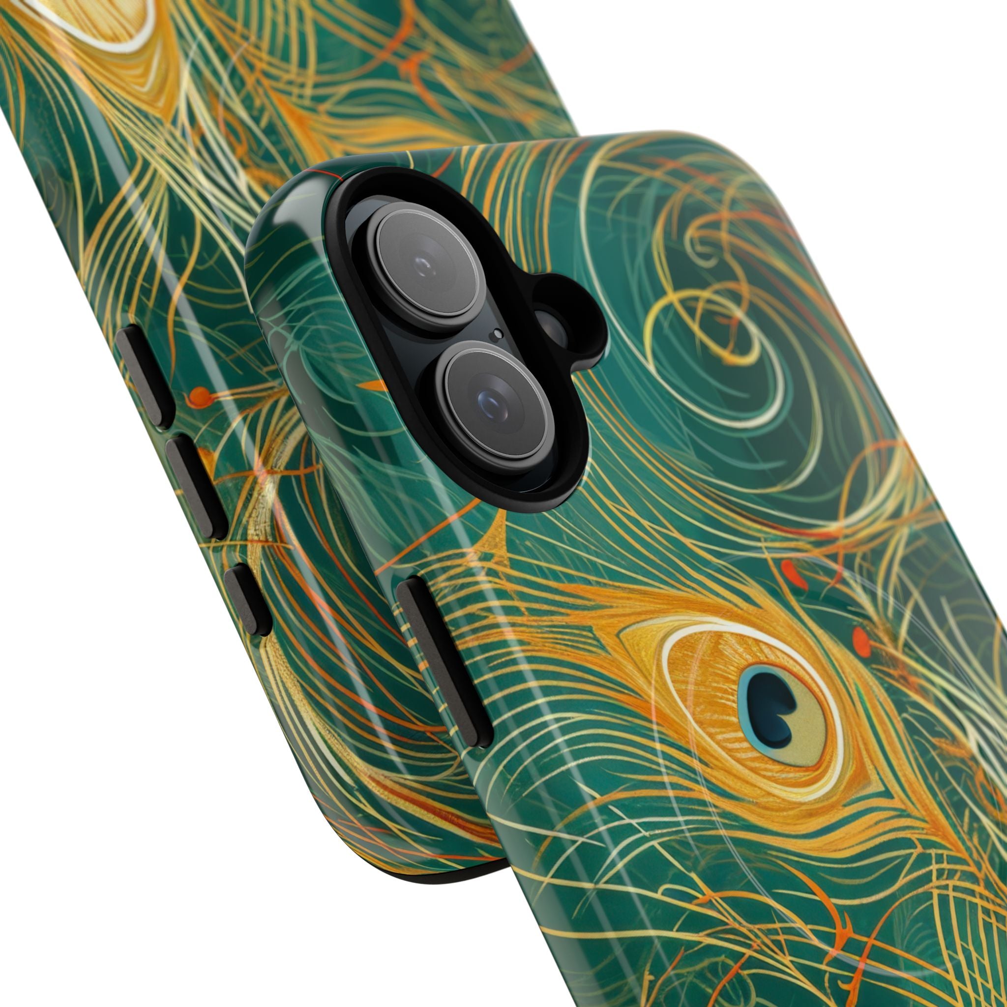 Vibrant Peacock Whirl iPhone 16 - Tough+