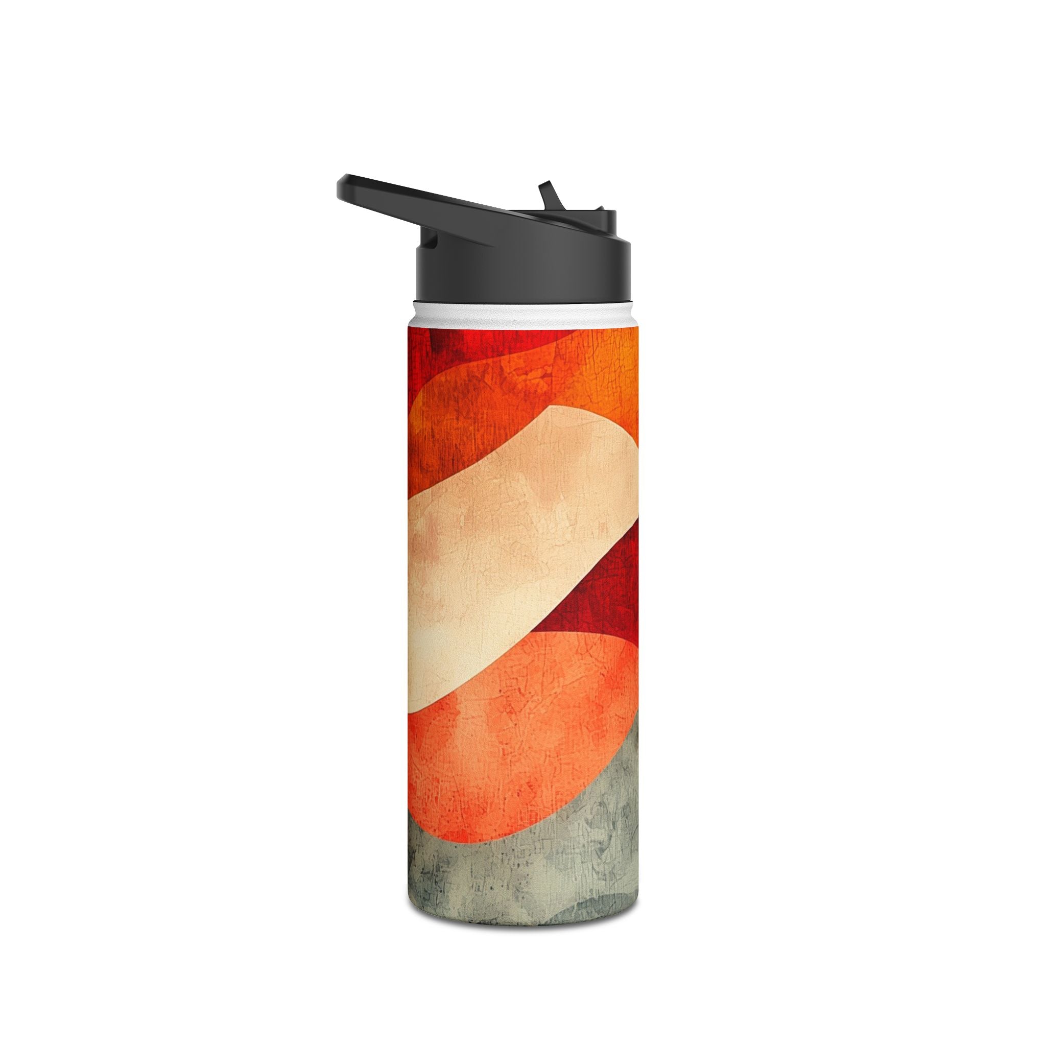 Crimson Ripples - Stainless Steel Water Bottle