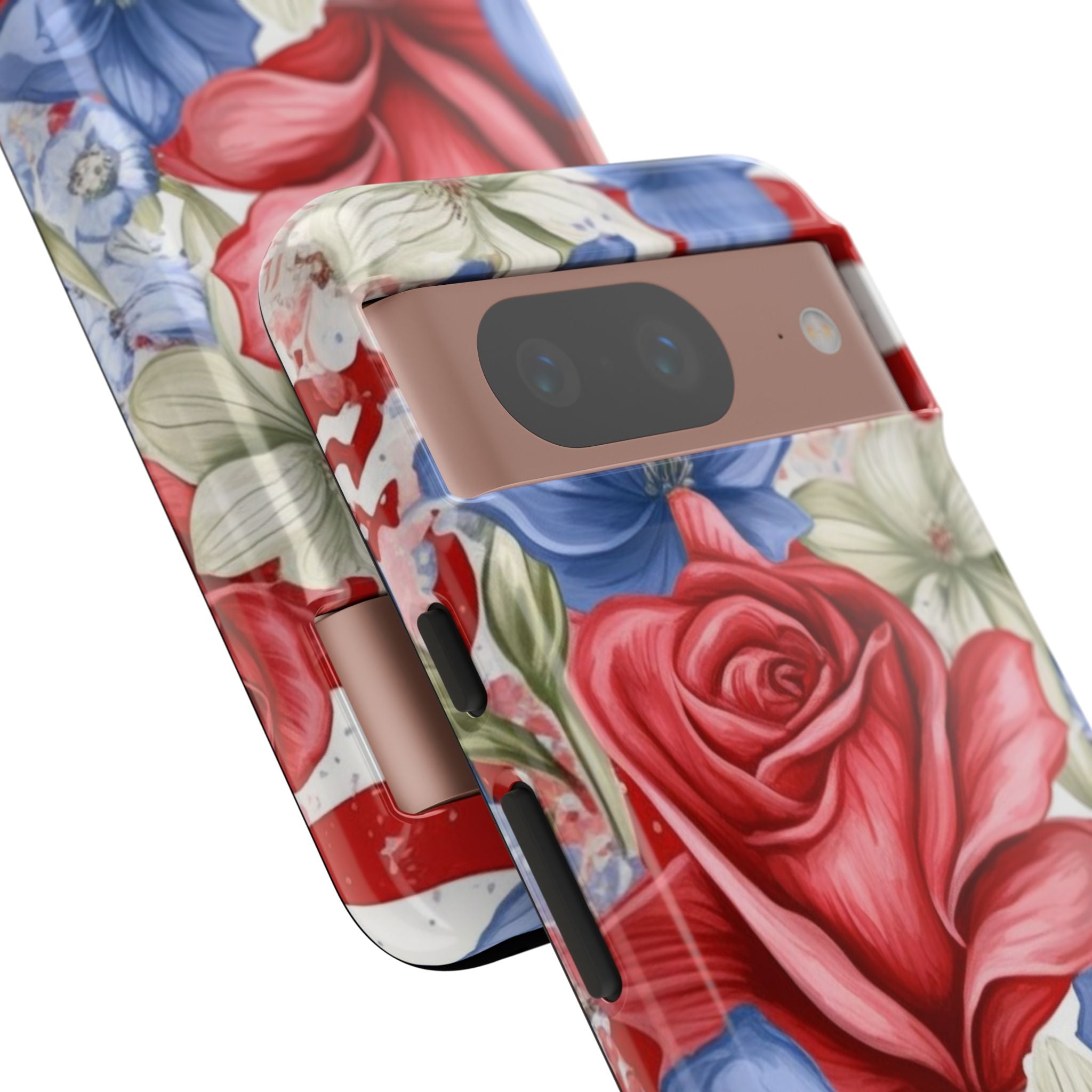Roses Embrace Stripes - Google Pixel Case