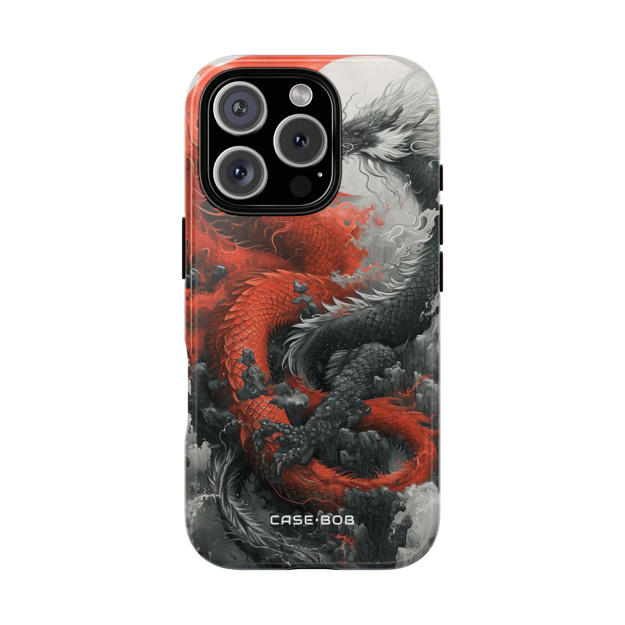 Dragon Coil Crimson iPhone 16 Pro Case - Tough