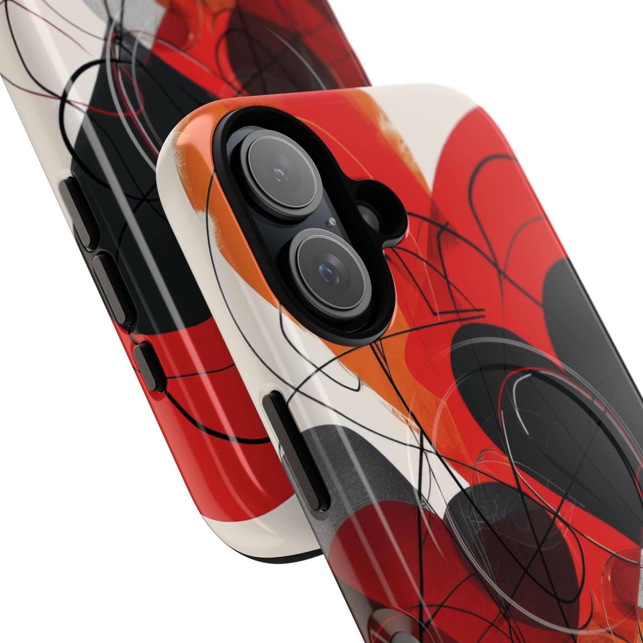 Crimson Motion Flow iPhone 16 - Tough+