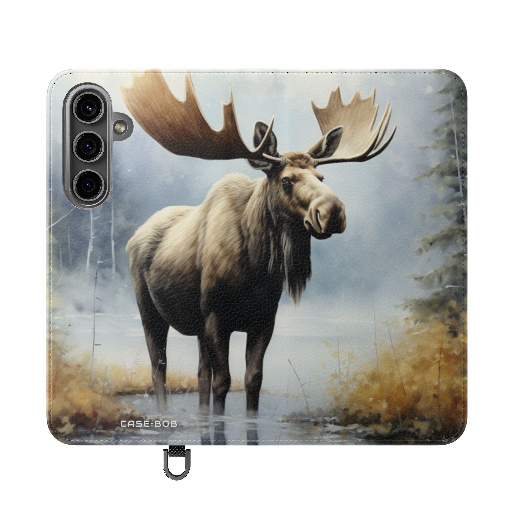 Misty Moose Reflection - Samsung S24 Plus Case - Wallet
