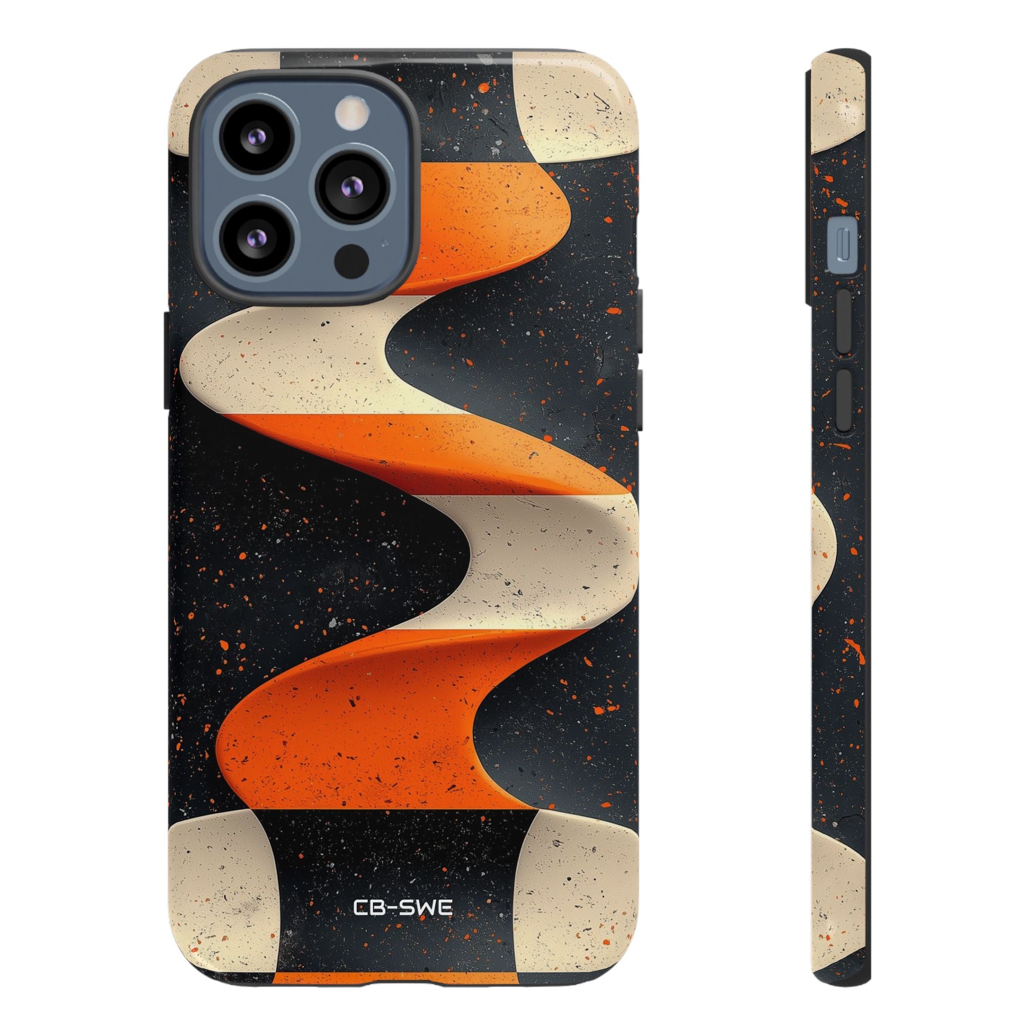 Orange Waves Flow - iPhone Case