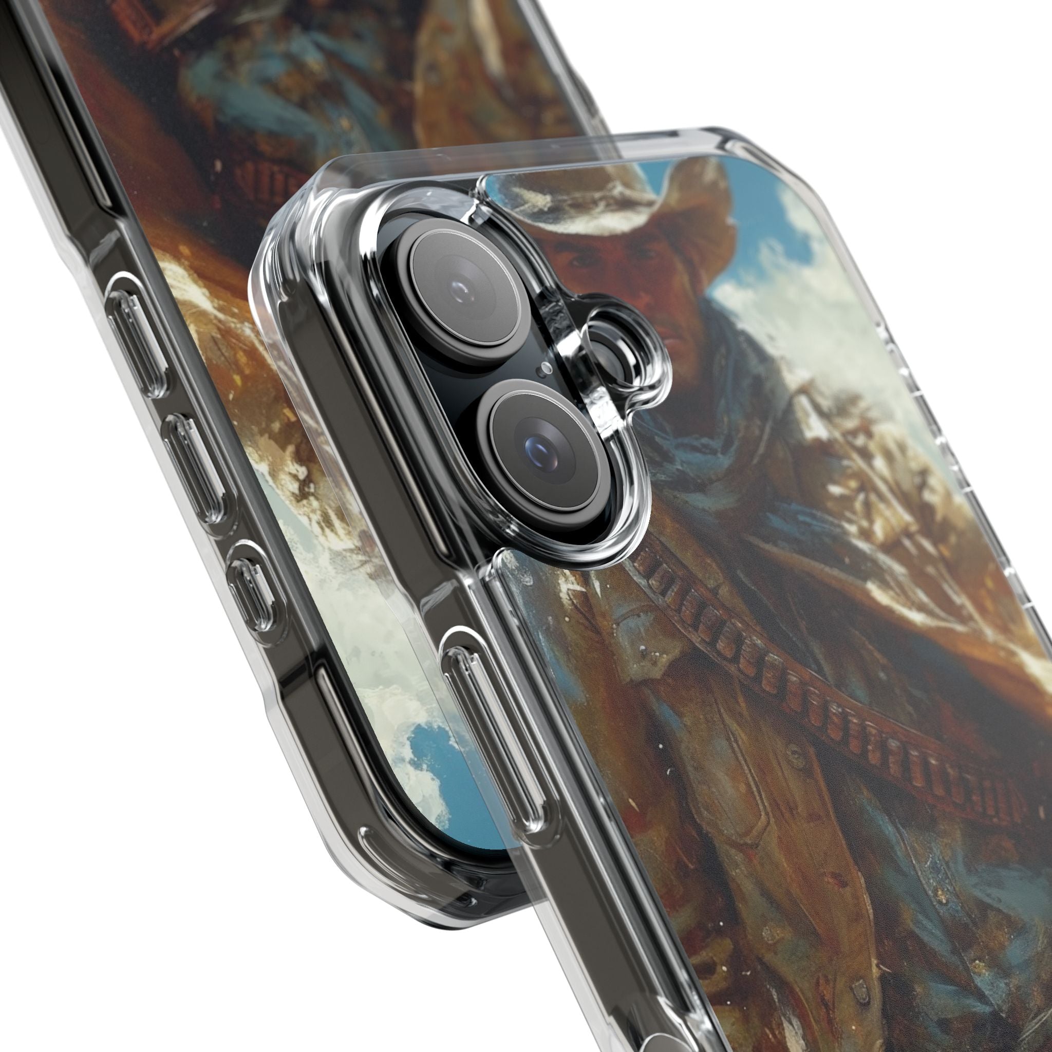 Western Horizon Rider iPhone 16 - Impact Clear+
