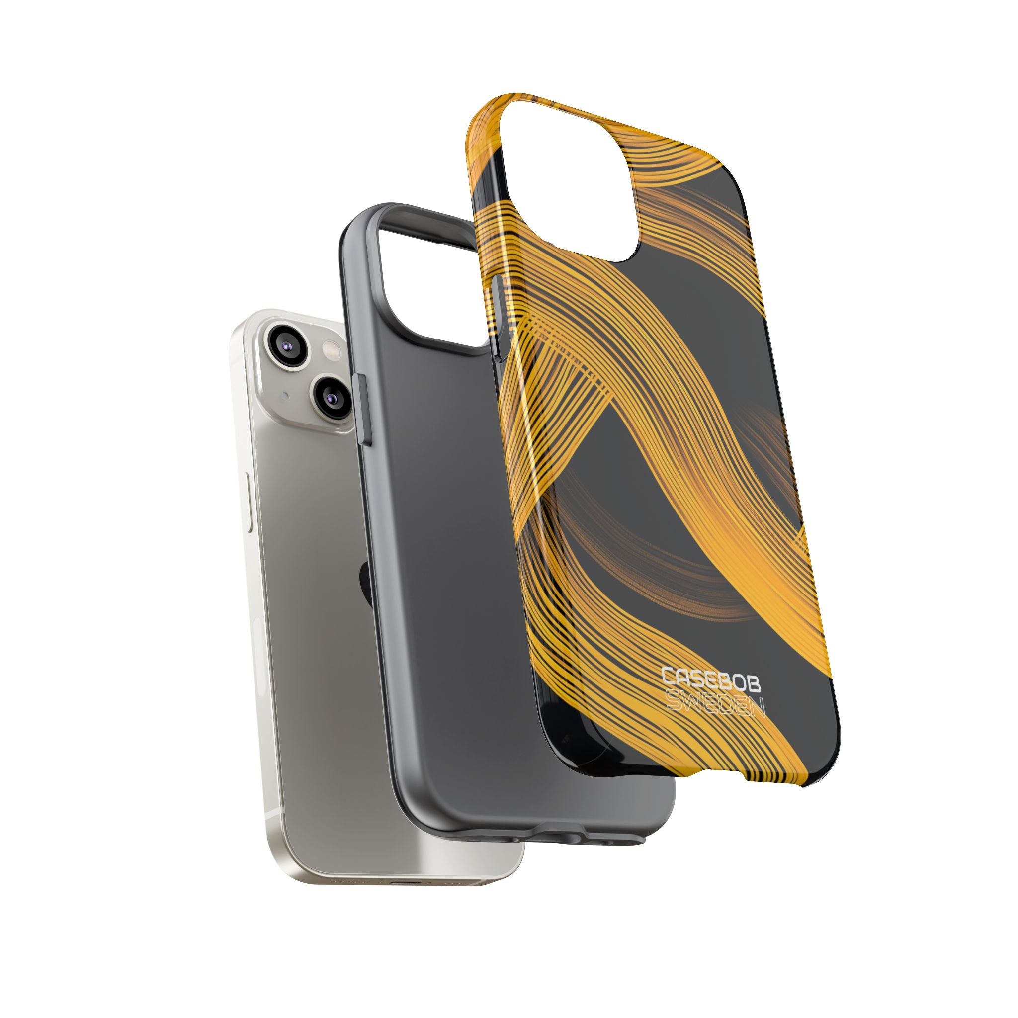 Yellow Flow Lines iPhone 14 - Tough