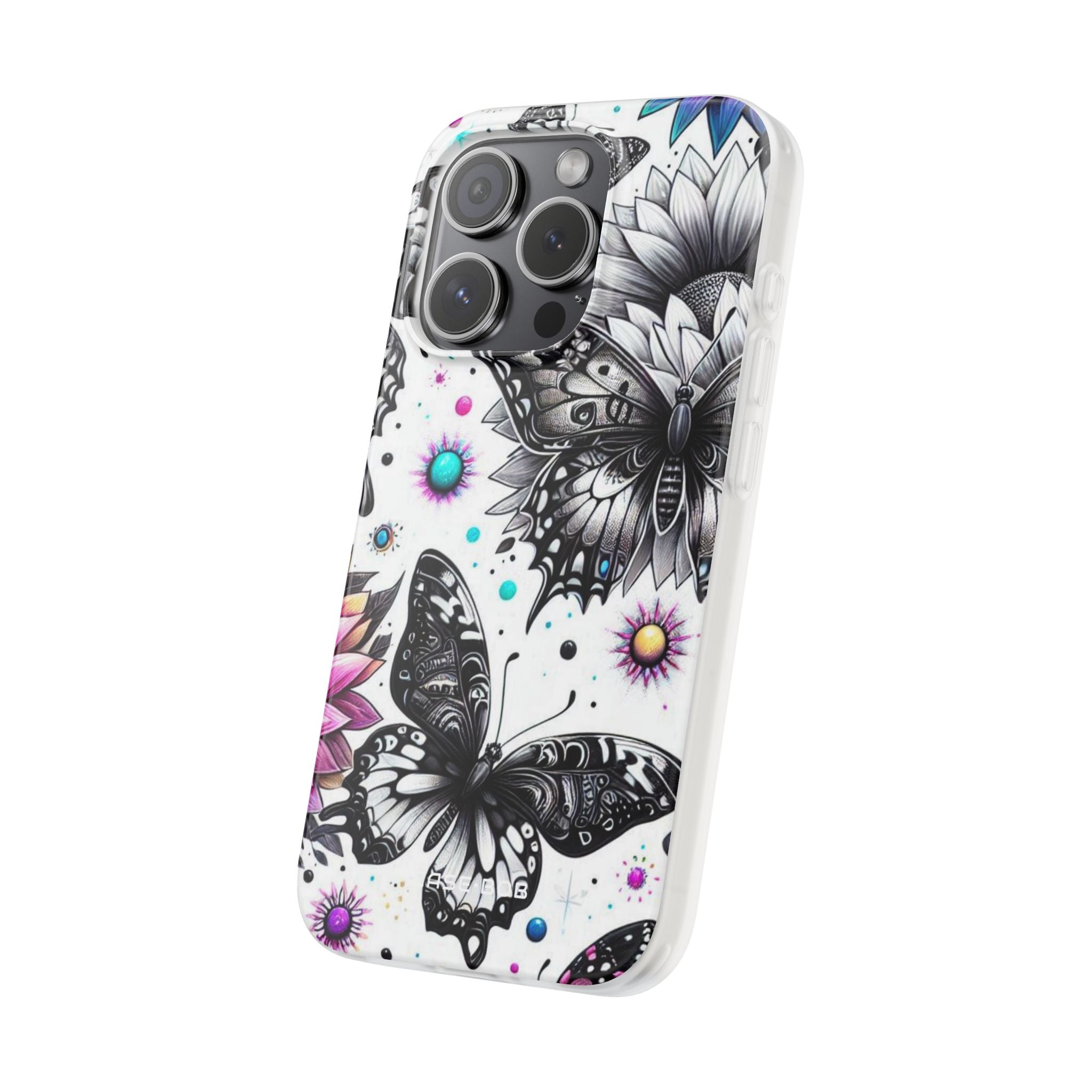 Butterfly Bloom iPhone 15 Pro Case - Soft