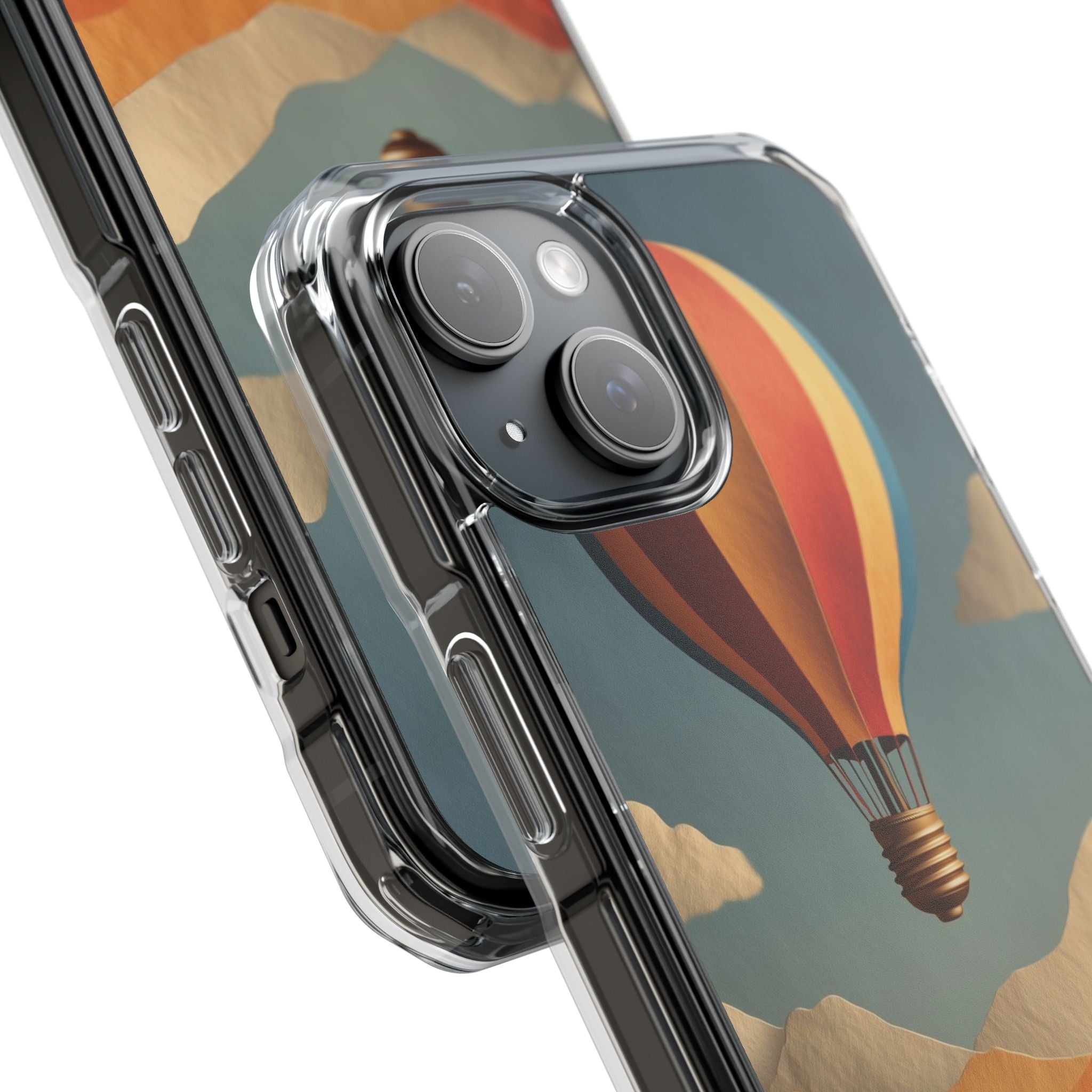 Striped Balloon Glow iPhone 15 Case - Impact