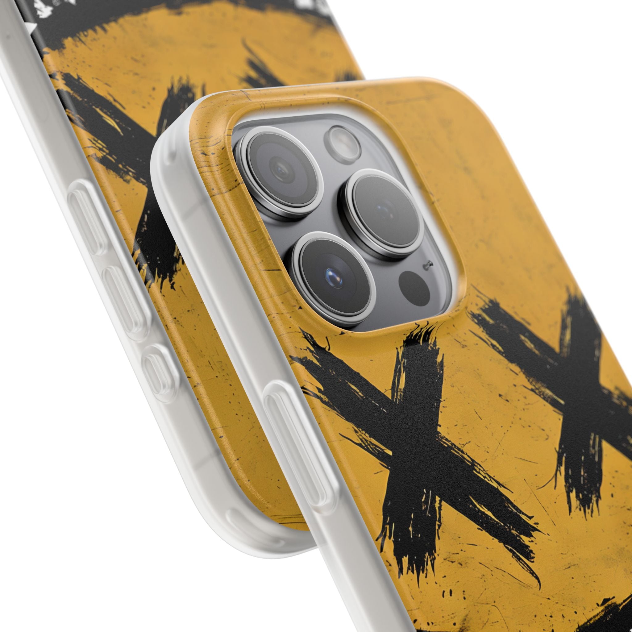 Jagged Smile Yellow iPhone 15 Pro Case - Soft