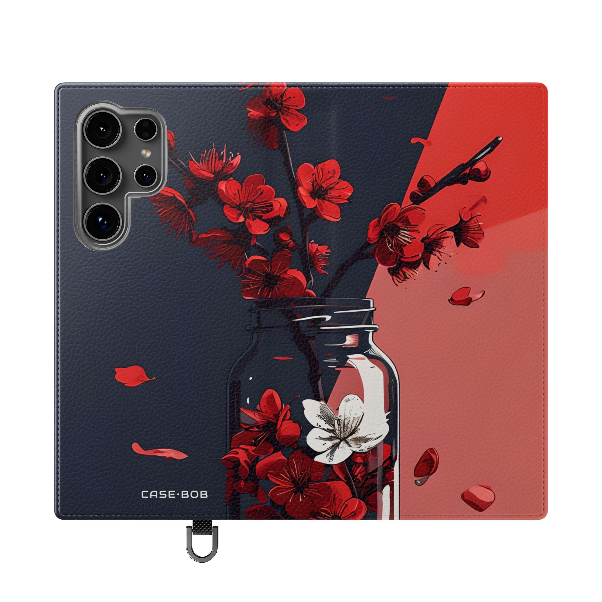 Kirsikankukkapullo - Samsung S24 Ultra -lompakkokotelo