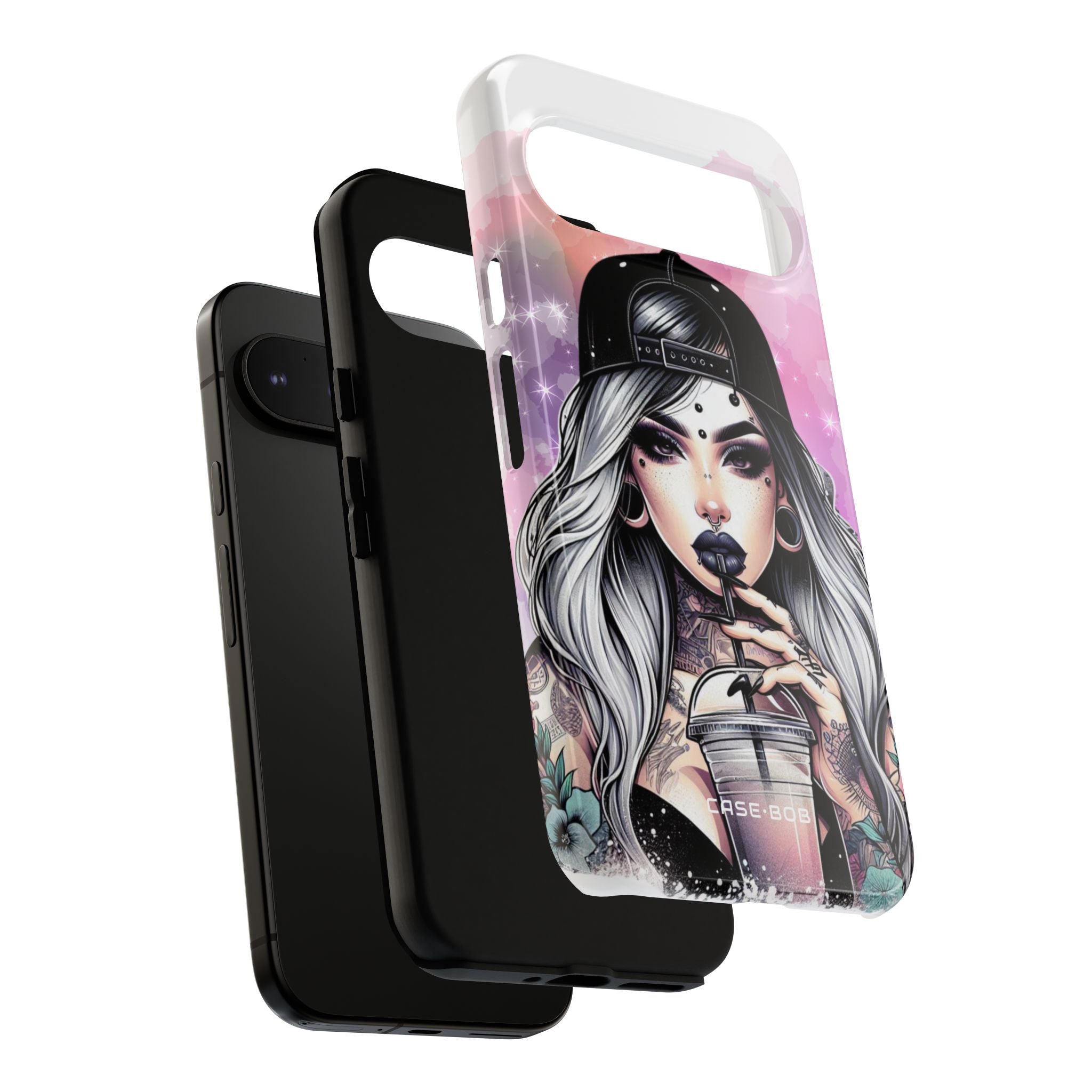 Silver Sip Nebula Google Pixel 9 Pro XL Case - Tough