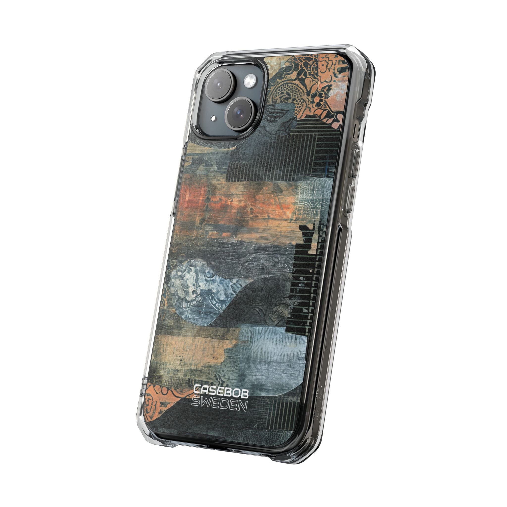 Rust Bloom Tangle iPhone 15 - Impact Clear+
