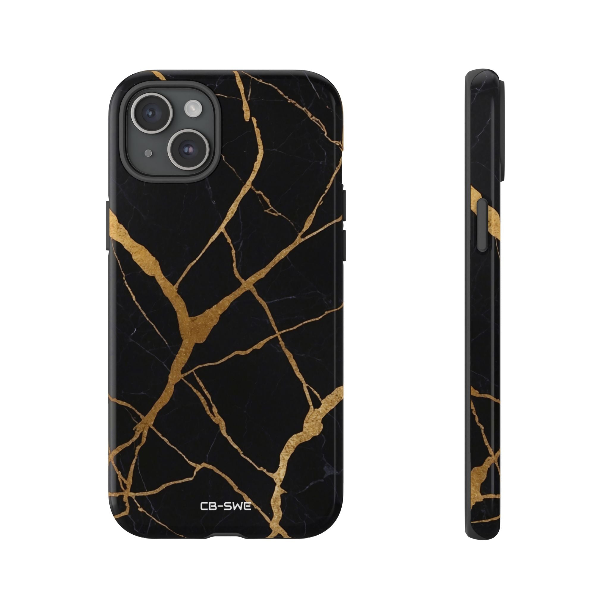 Golden Veins Twist - iPhone Case
