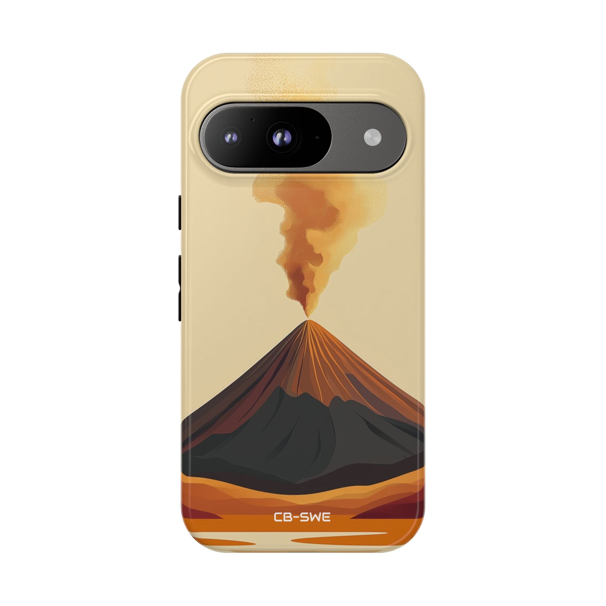 Volcano Erupts Brightly - Google Pixel Case