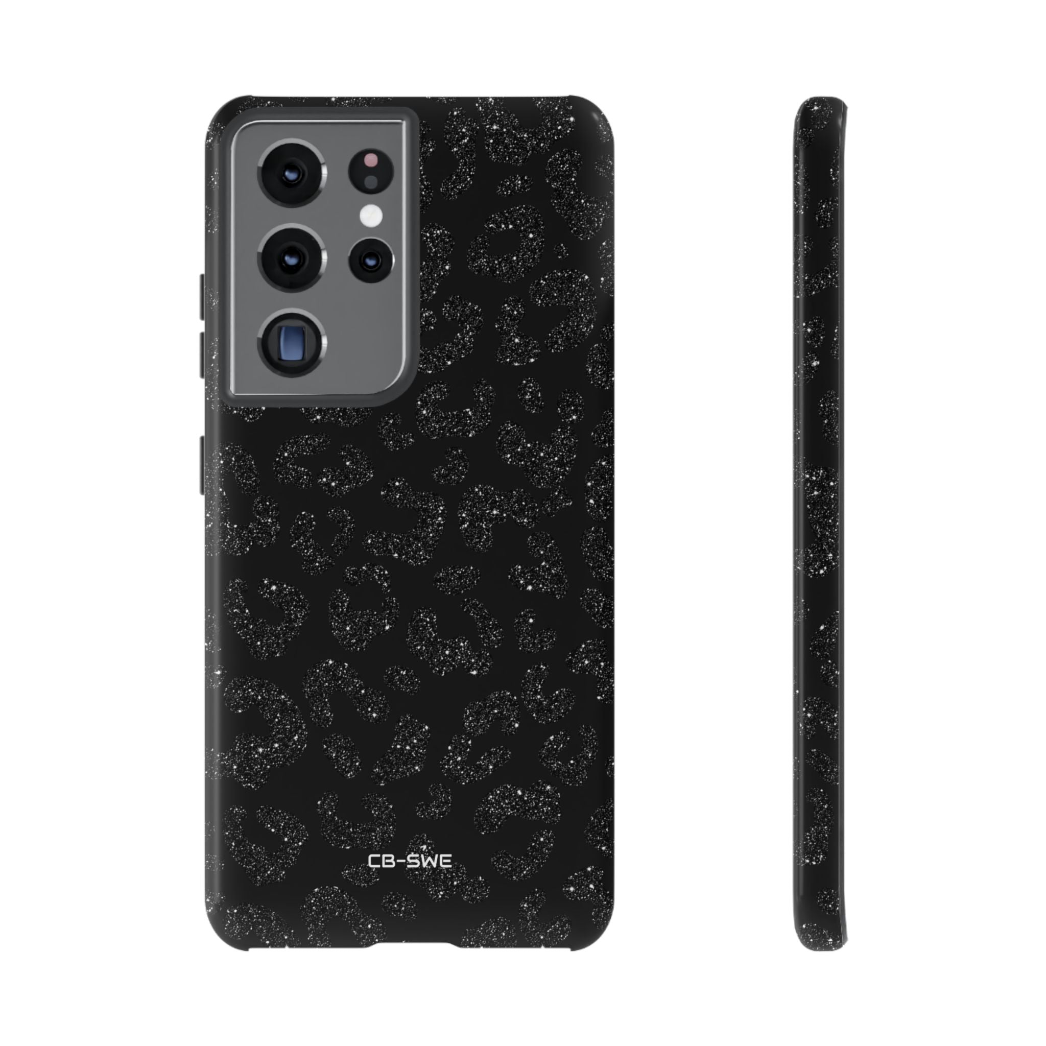 Glittery Leopard Elegance - Samsung Case