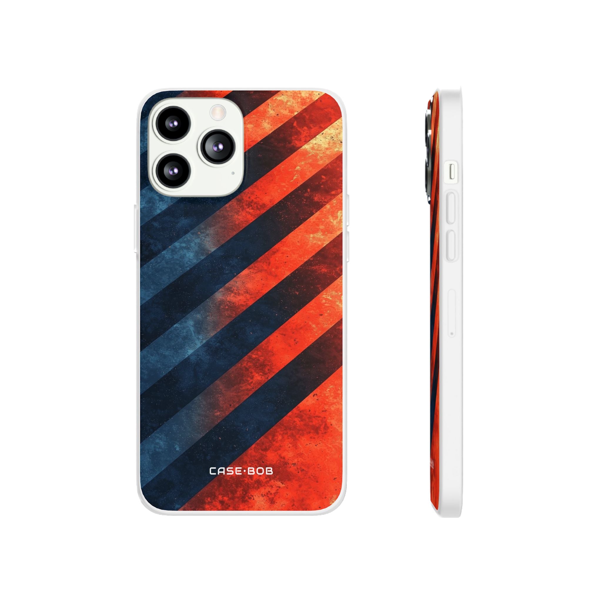 Diagonal Stripes Blaze iPhone 13 Pro Max - Soft