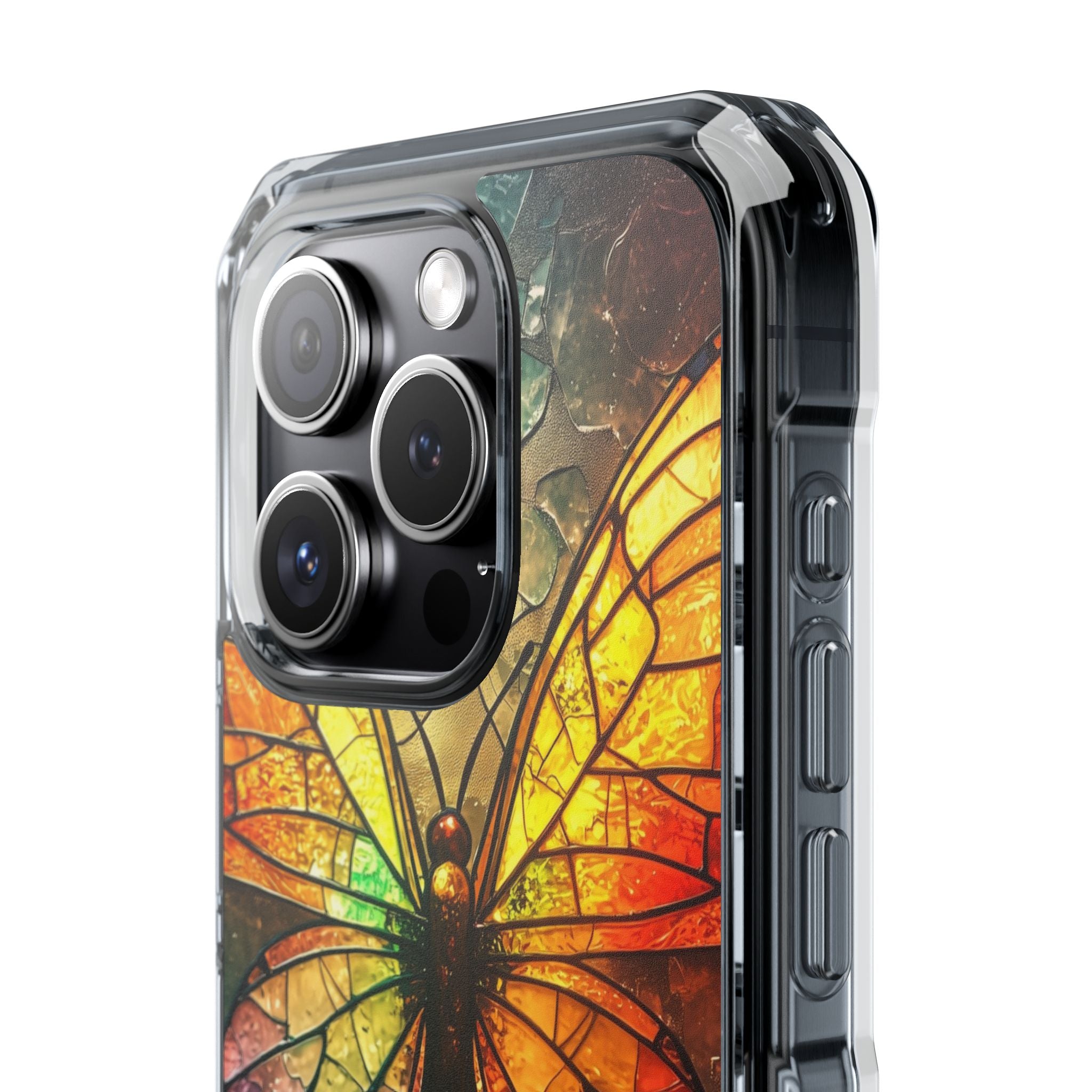 Stained Glass Butterfly iPhone 15 Pro Case - Impact