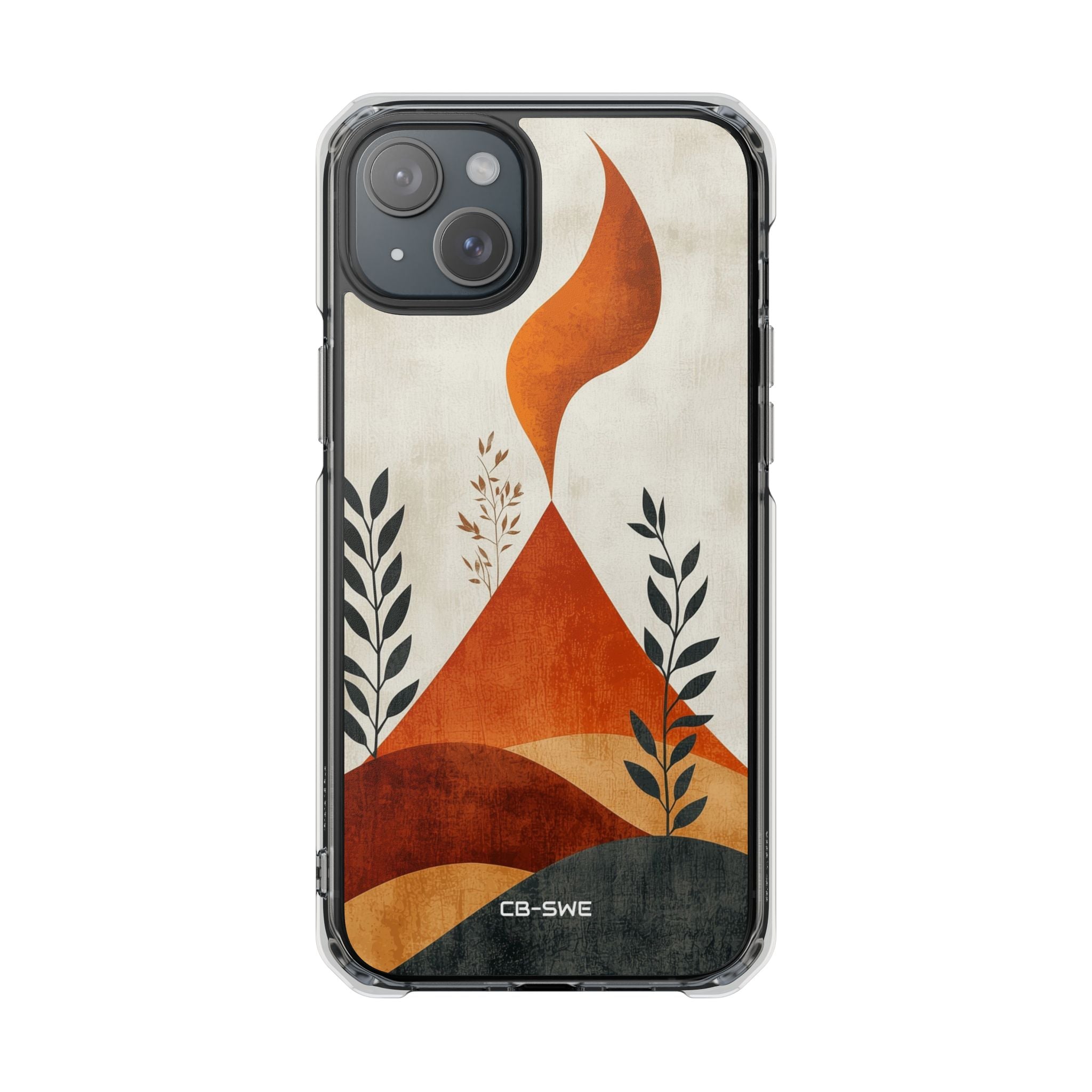 Flames Touch Mountains iPhone Case - Impact
