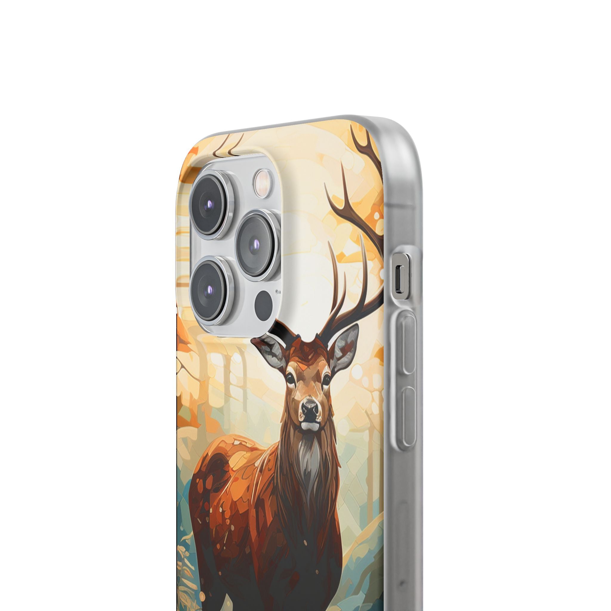 Glowing Stag iPhone 14 Pro Case - Soft
