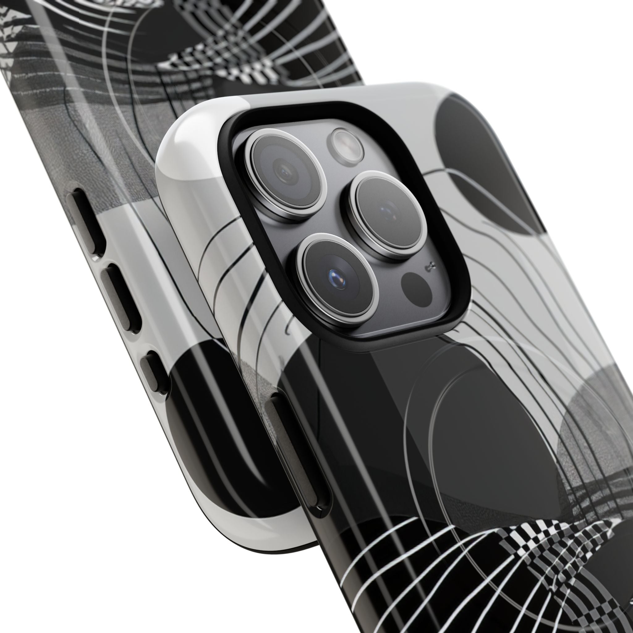 Monochrome Motion Flow iPhone 15 - Tough+