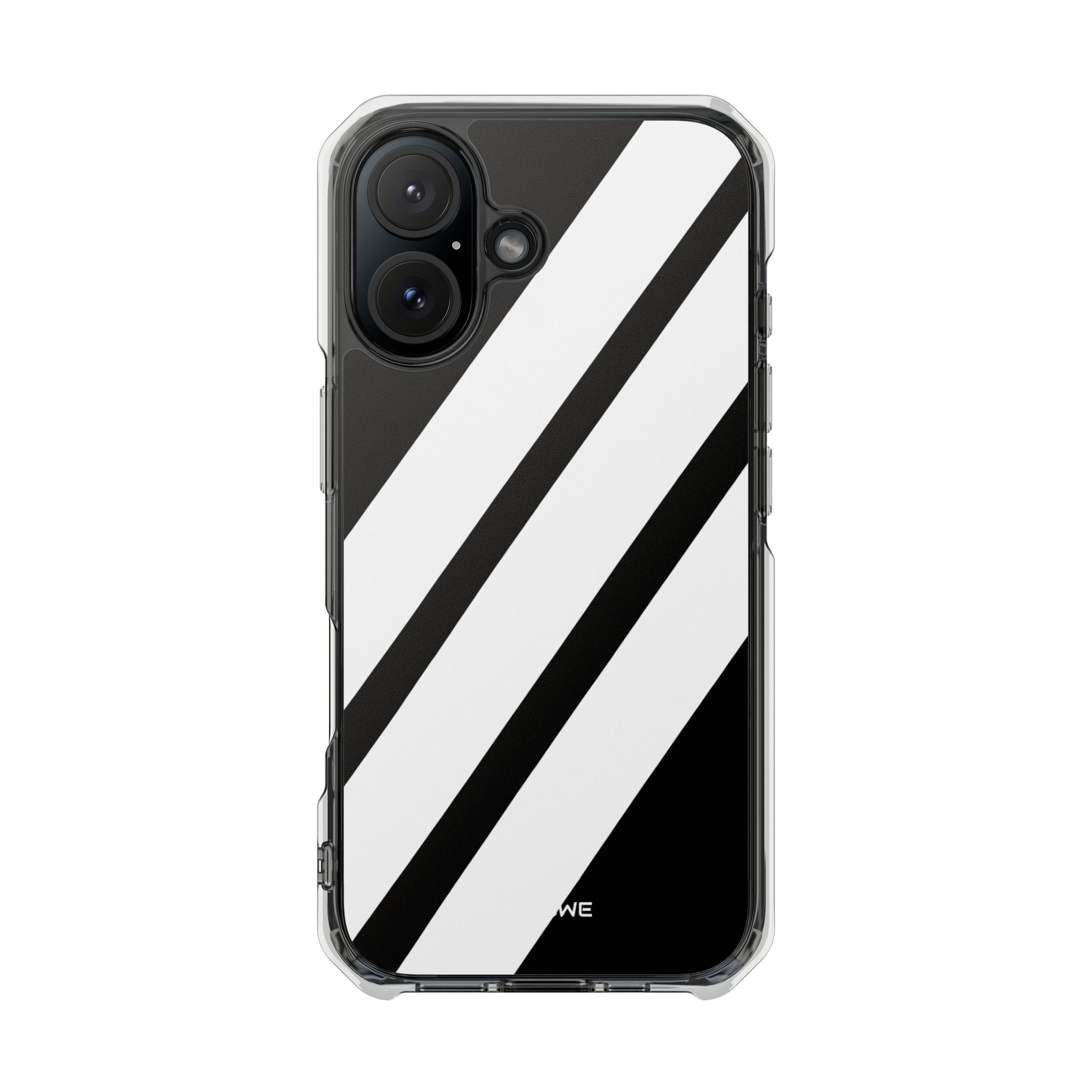 Monochrome Diagonal Symmetry iPhone Case - Impact