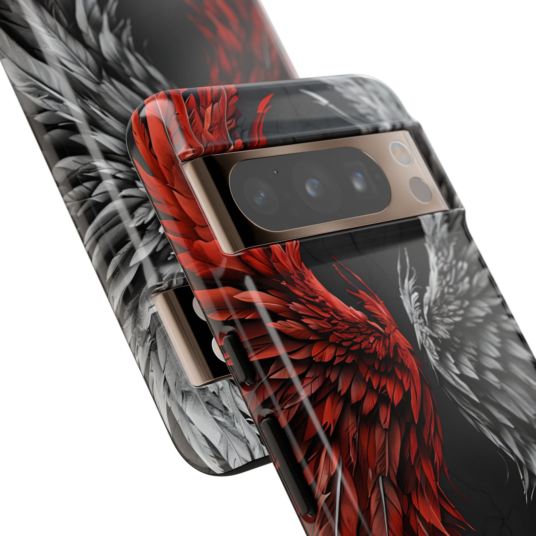 Crimson White Wings Google Pixel 8 Pro Case - Tough
