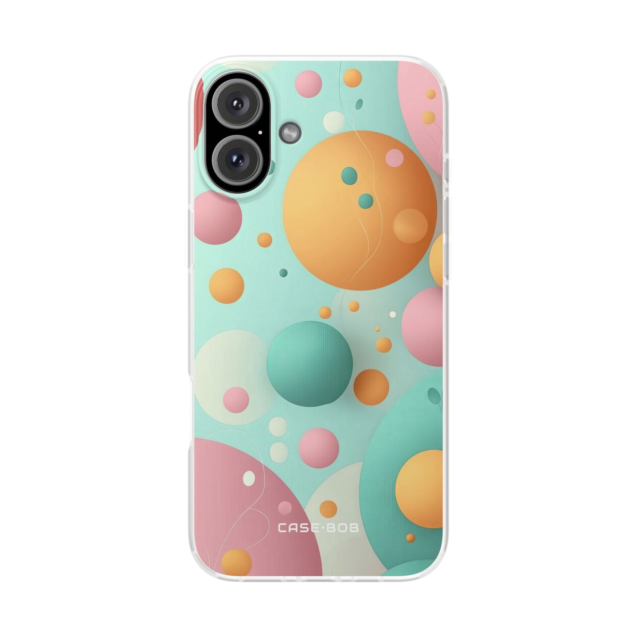 Pastel Circles iPhone 16 Plus Case - Soft