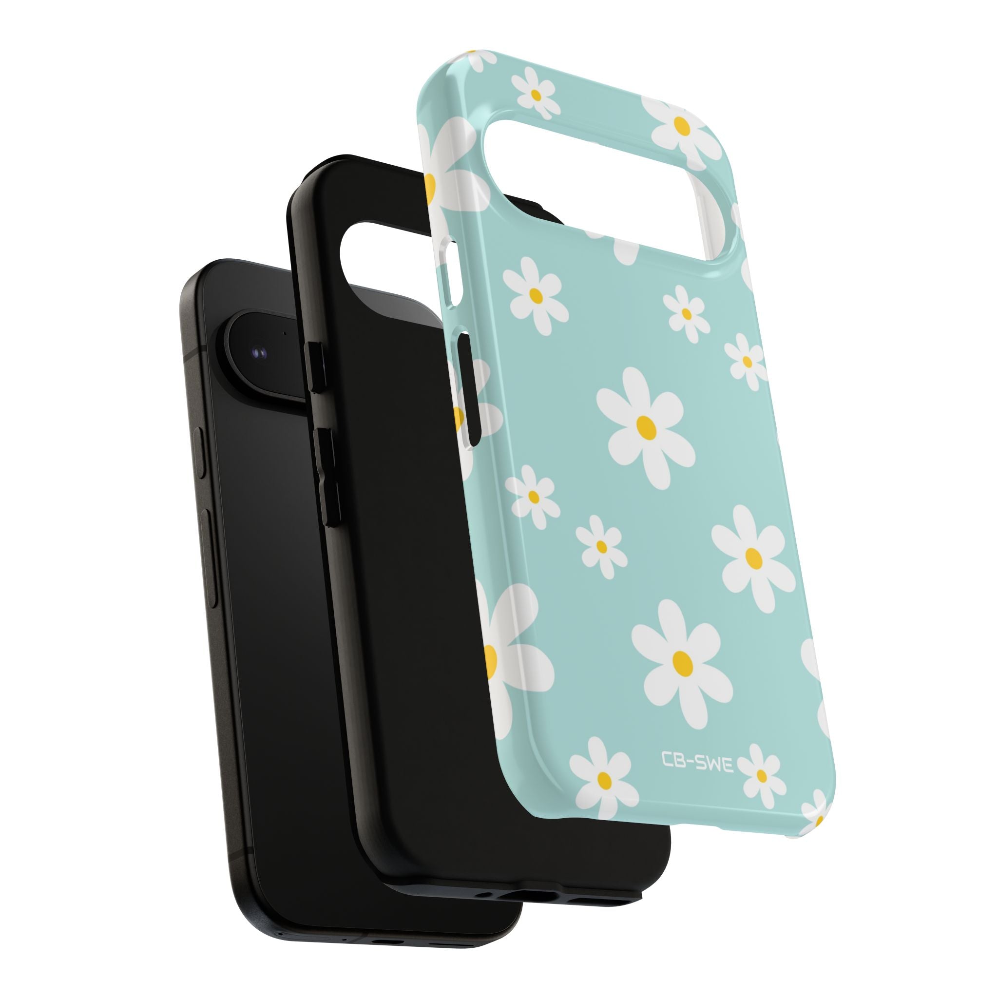 Daisies On Blue - Google Pixel Case
