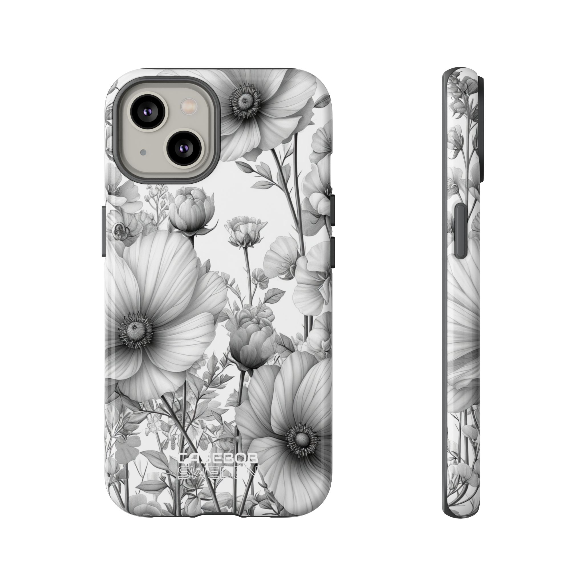 Vintage Floral Etching iPhone 14 - Tough