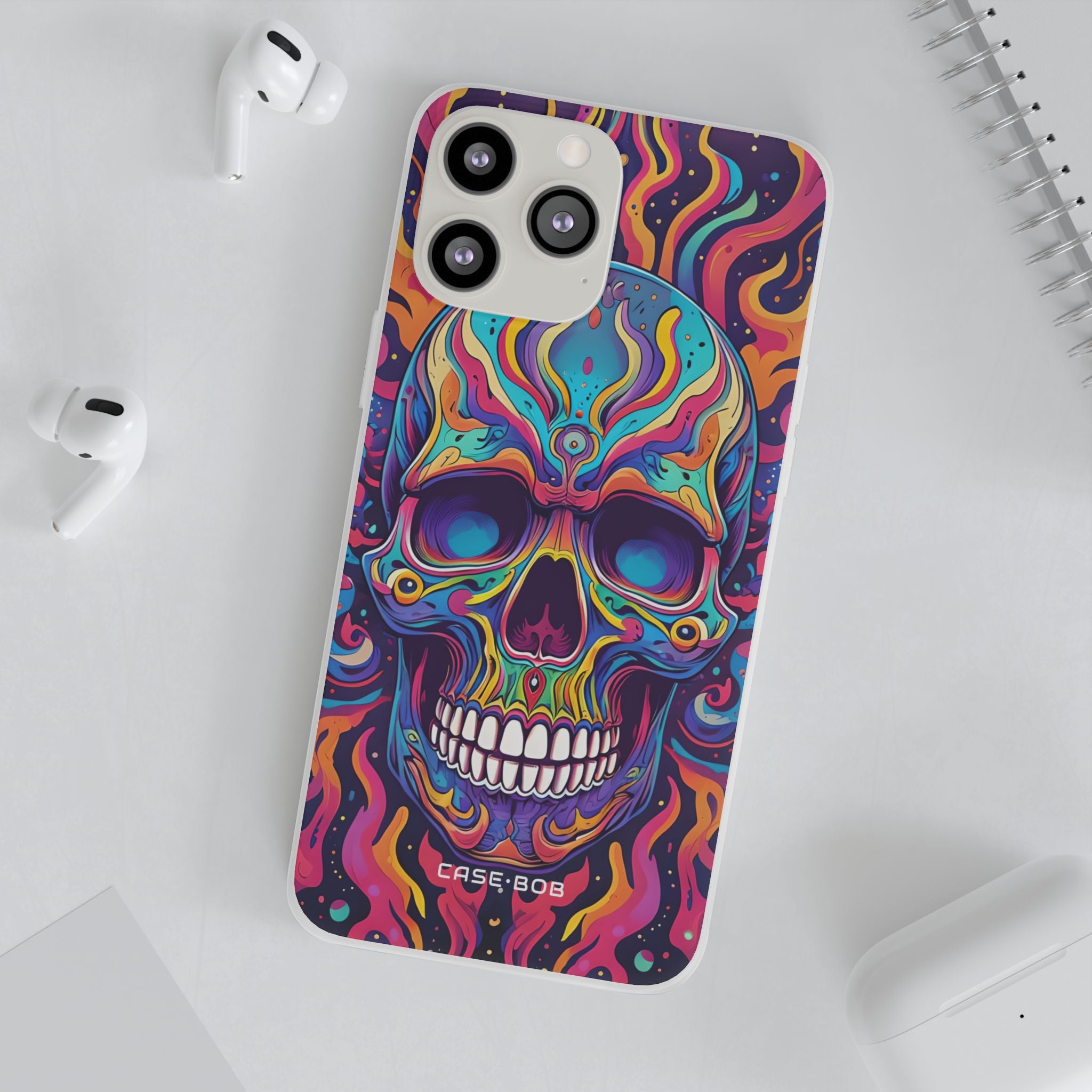 Flaming Skull iPhone 13 Pro Max - Soft