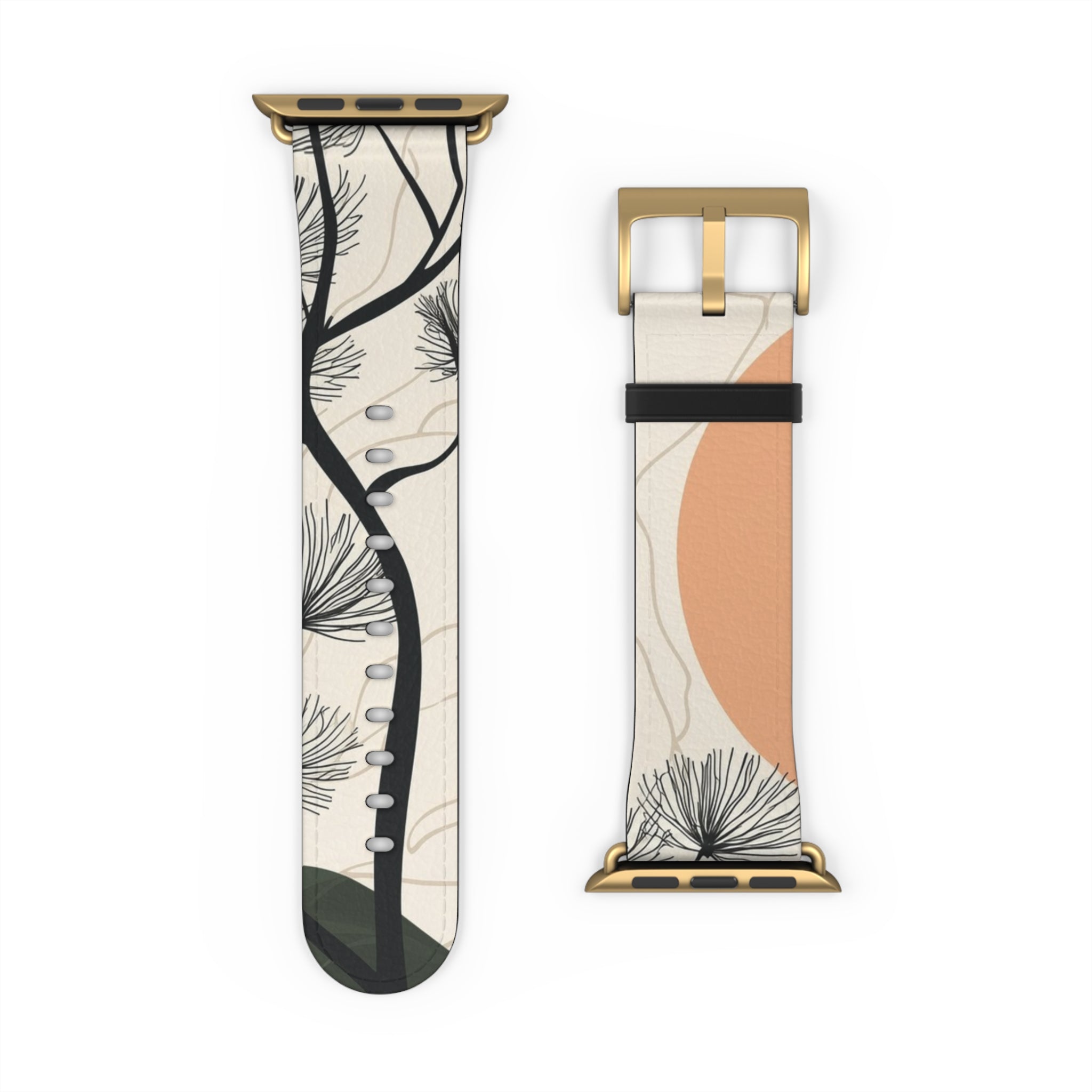 Spiky Tree Sunset - Watch Band