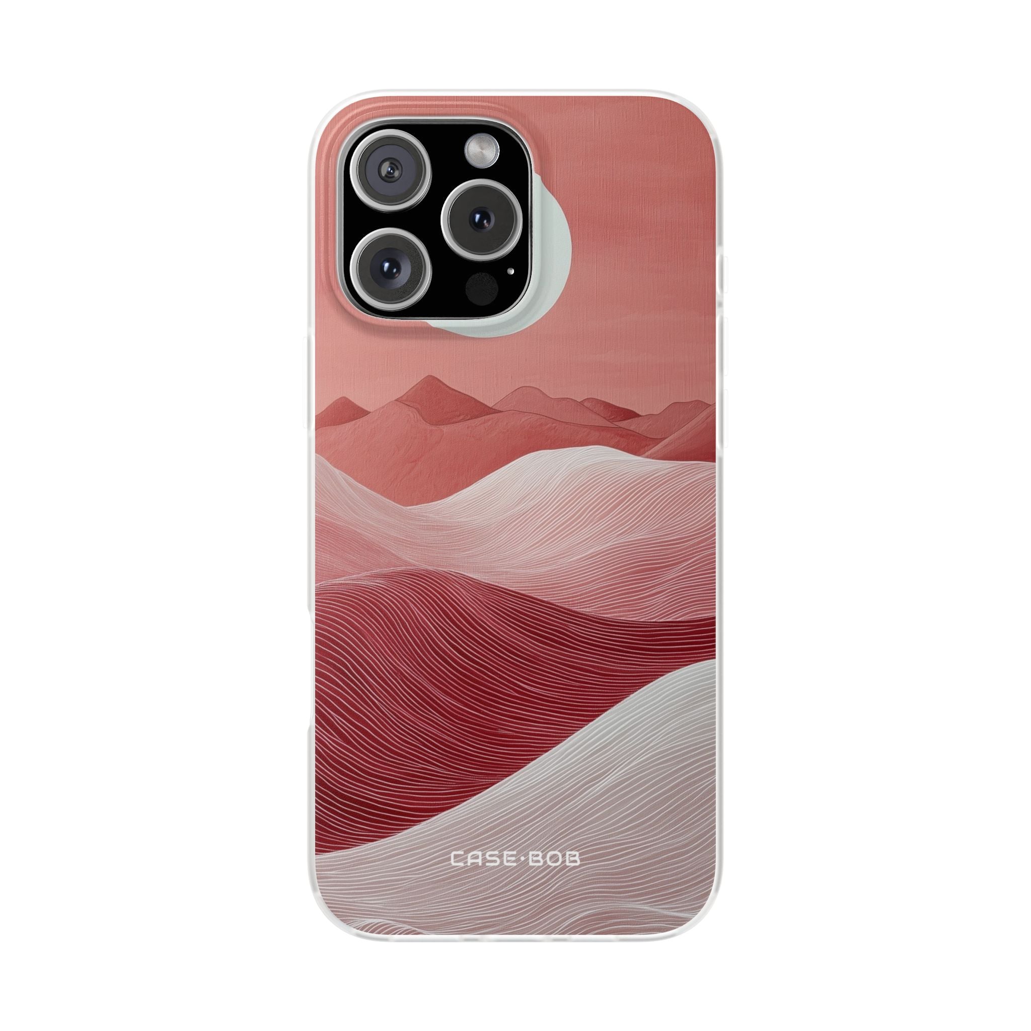 White Orb Dunes iPhone 16 Pro Max Case - Soft