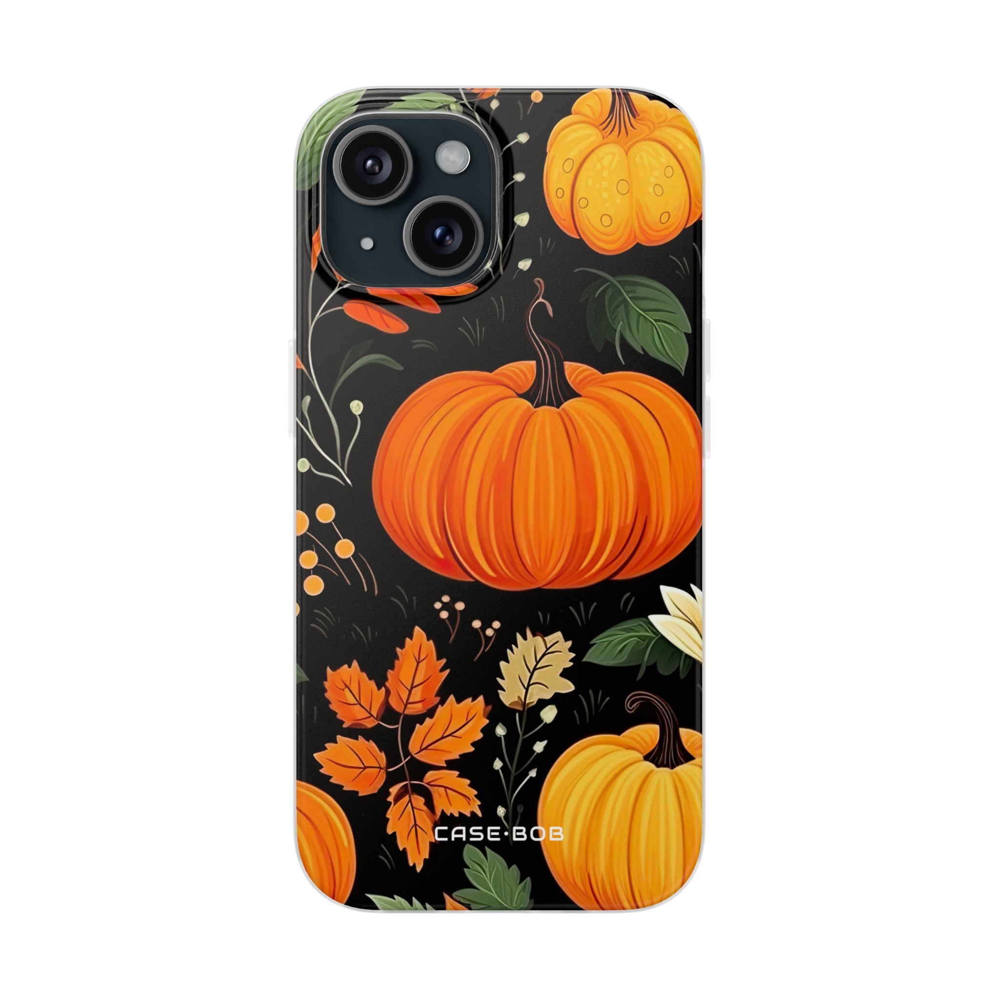 Pumpkin Glow iPhone 15 Case - Soft