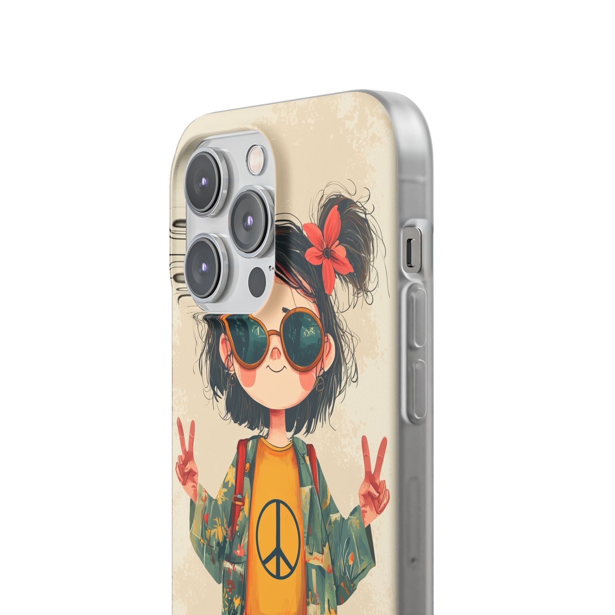 Peace Pigtails iPhone 14 Pro Max Case - Soft
