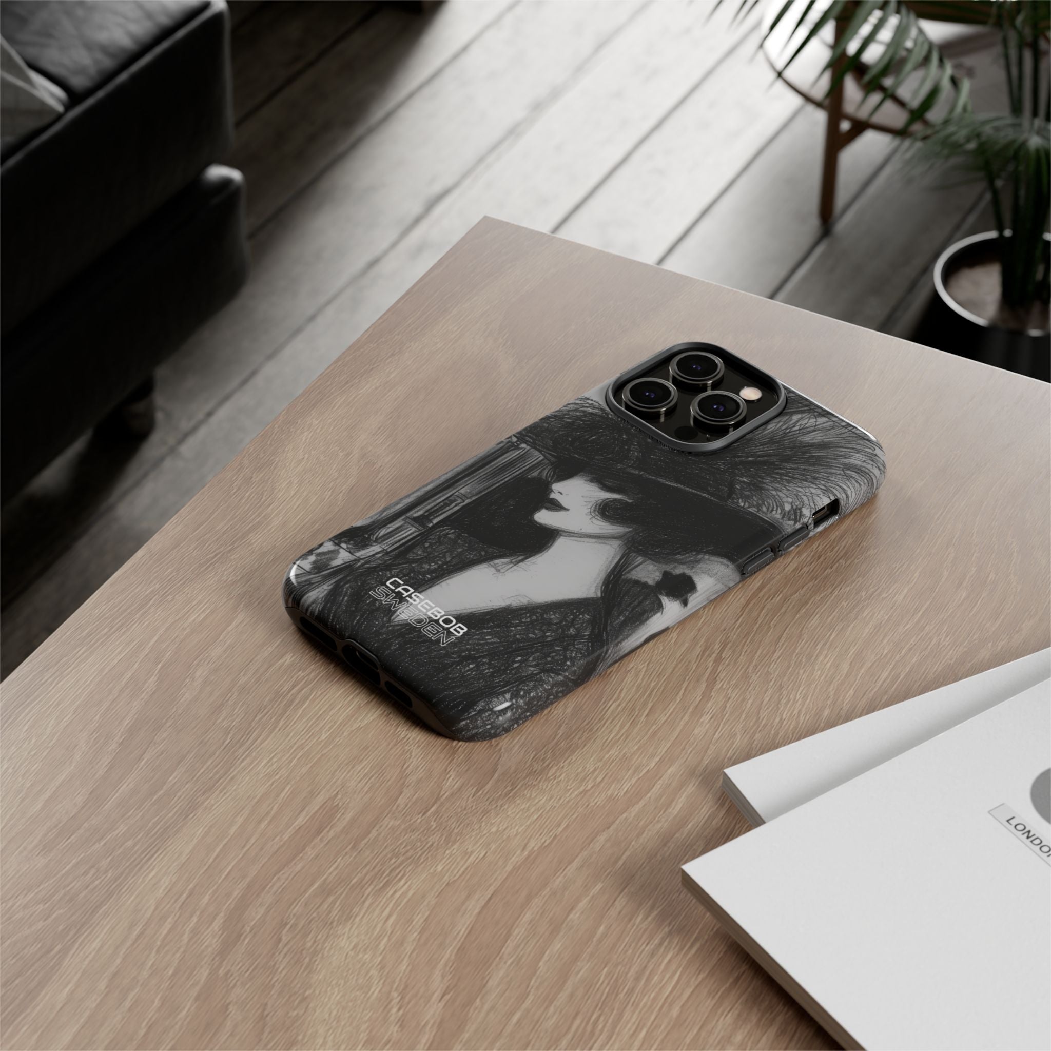 Vintage Feather Elegance iPhone 14 - Tough