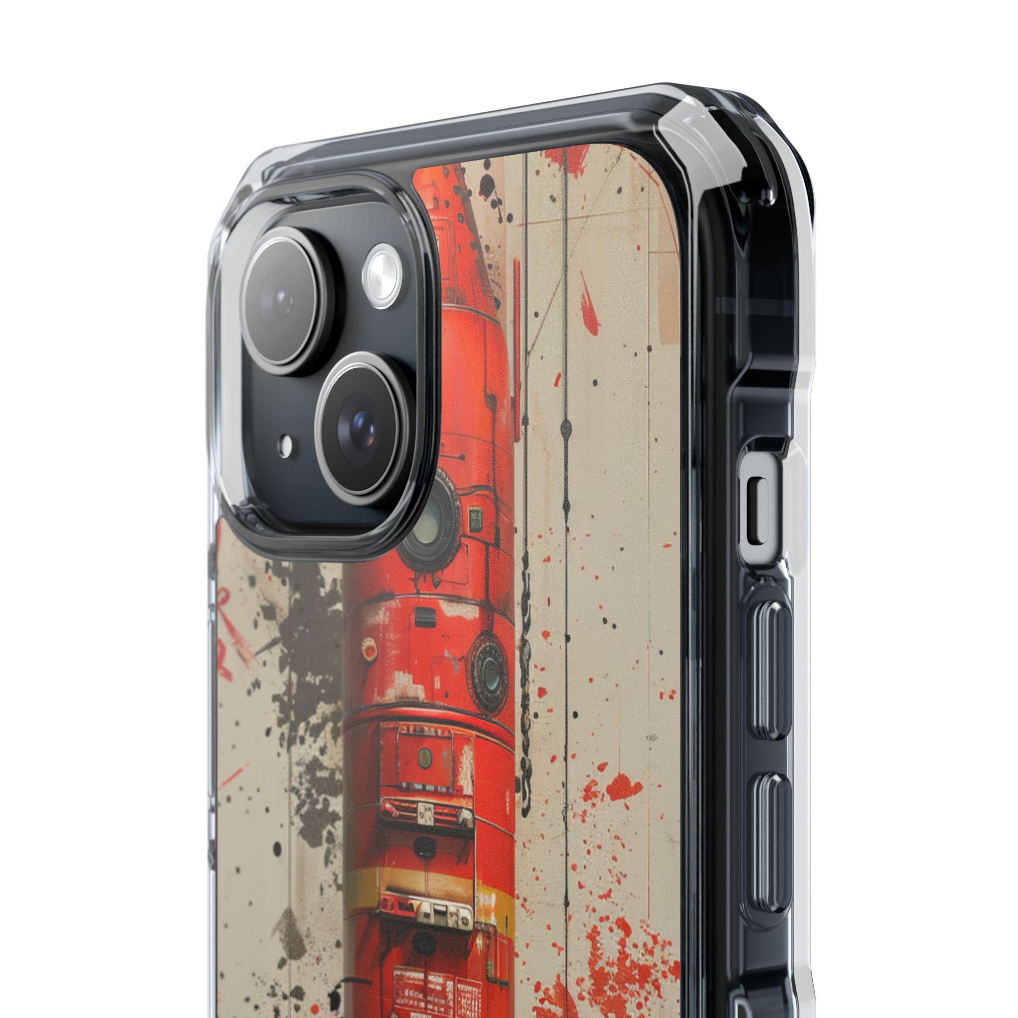Crimson Rocket Burst iPhone 15 - Impact Clear+
