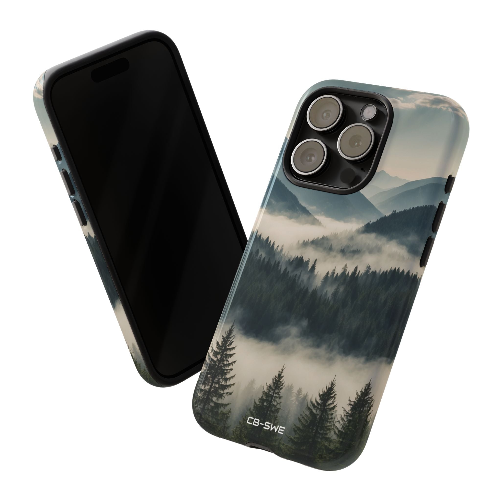 Misty Forest Embrace - iPhone Case