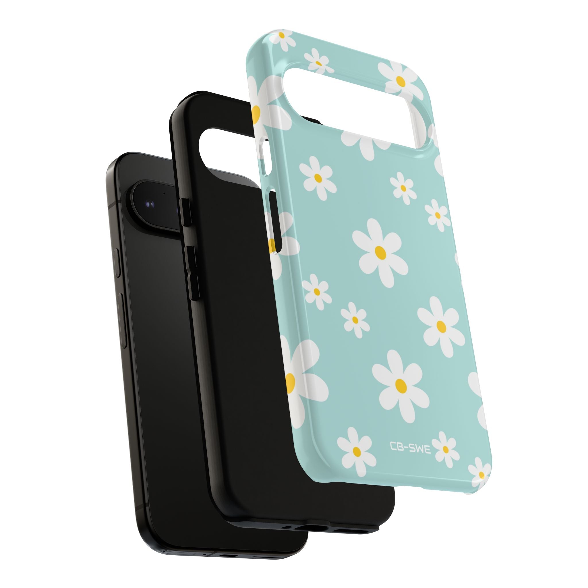 Daisies On Blue - Google Pixel Case