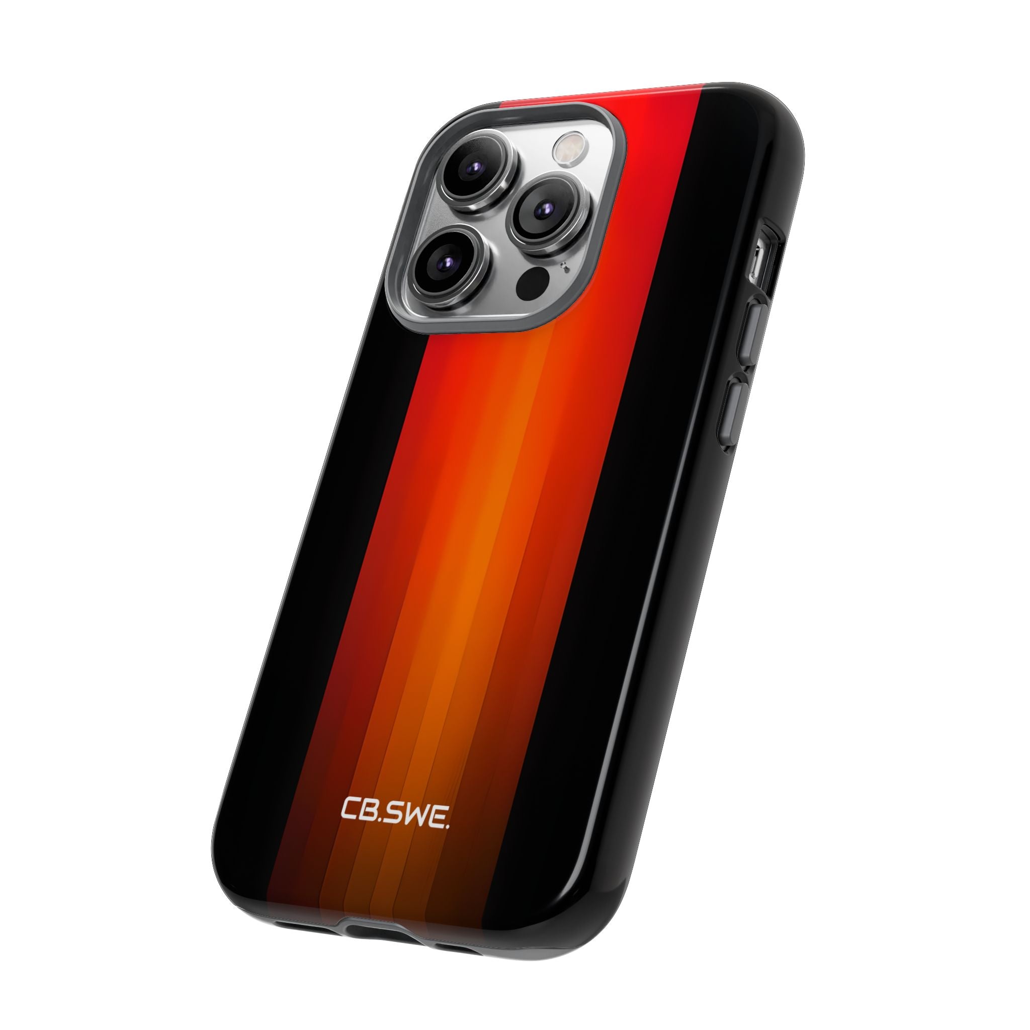 Vibrant Red to Black Gradient Minimalist Phone iPhone 14 - Tough