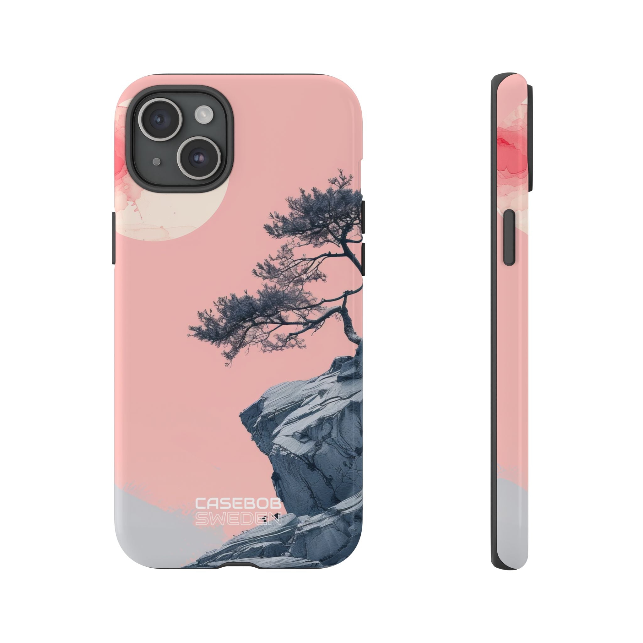 Solitudine sulla scogliera rosa iPhone 15 - Tough