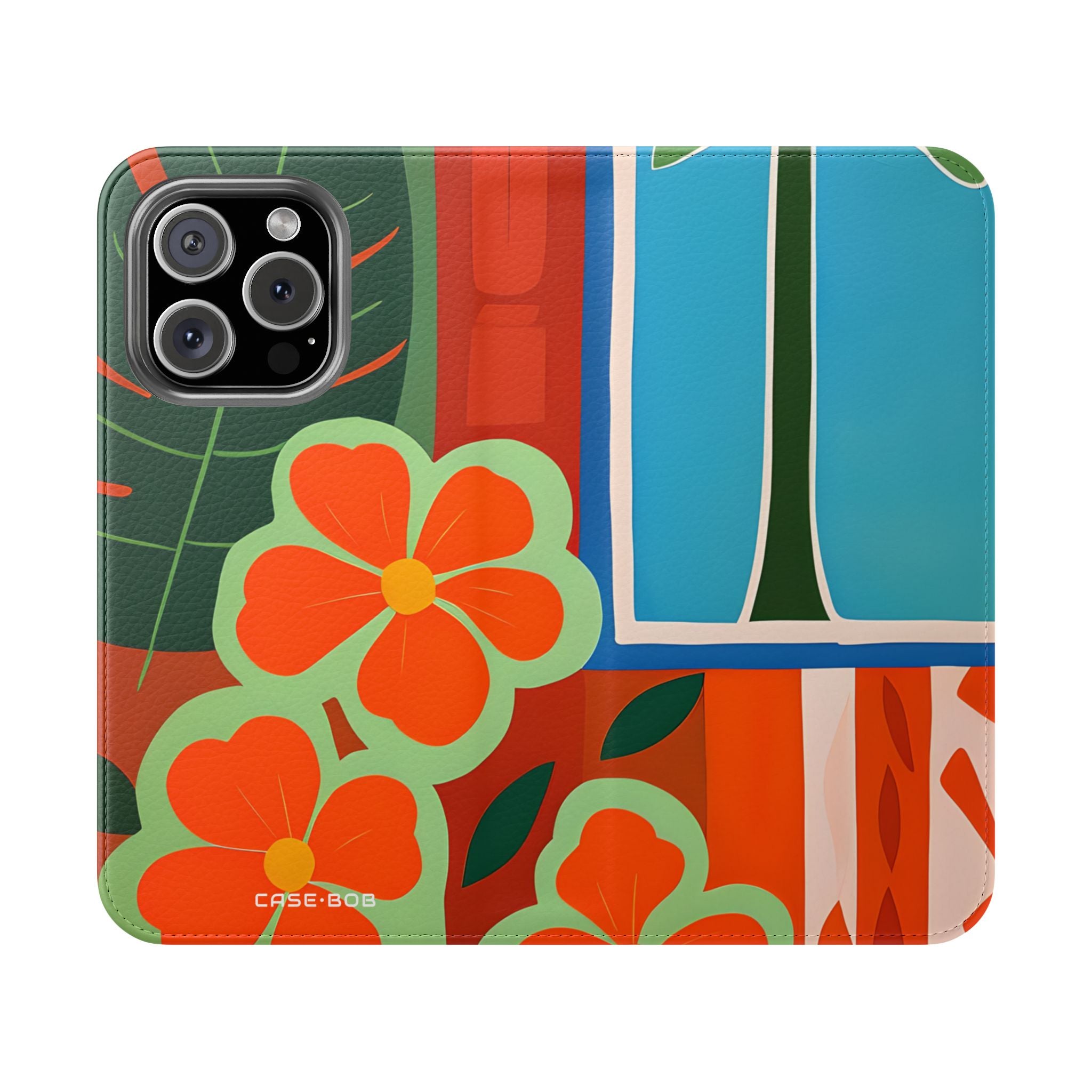 Orange Blossom Mosaic - iPhone 16 Pro Case - Wallet