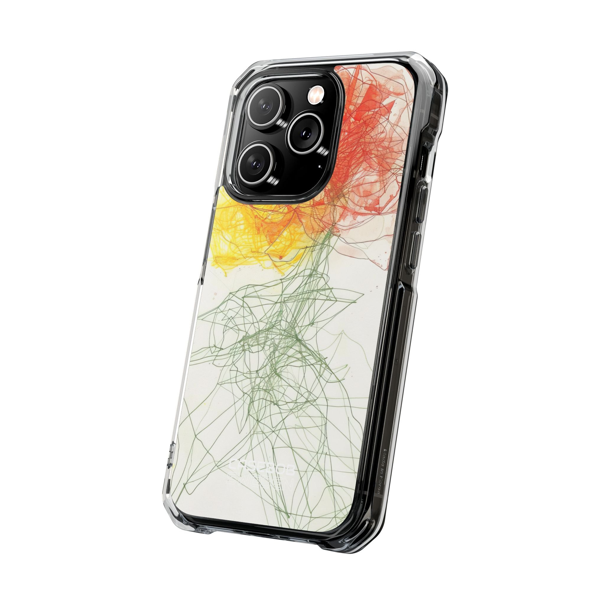 Fiery Blossom Tangle iPhone 14 - Impact Clear+