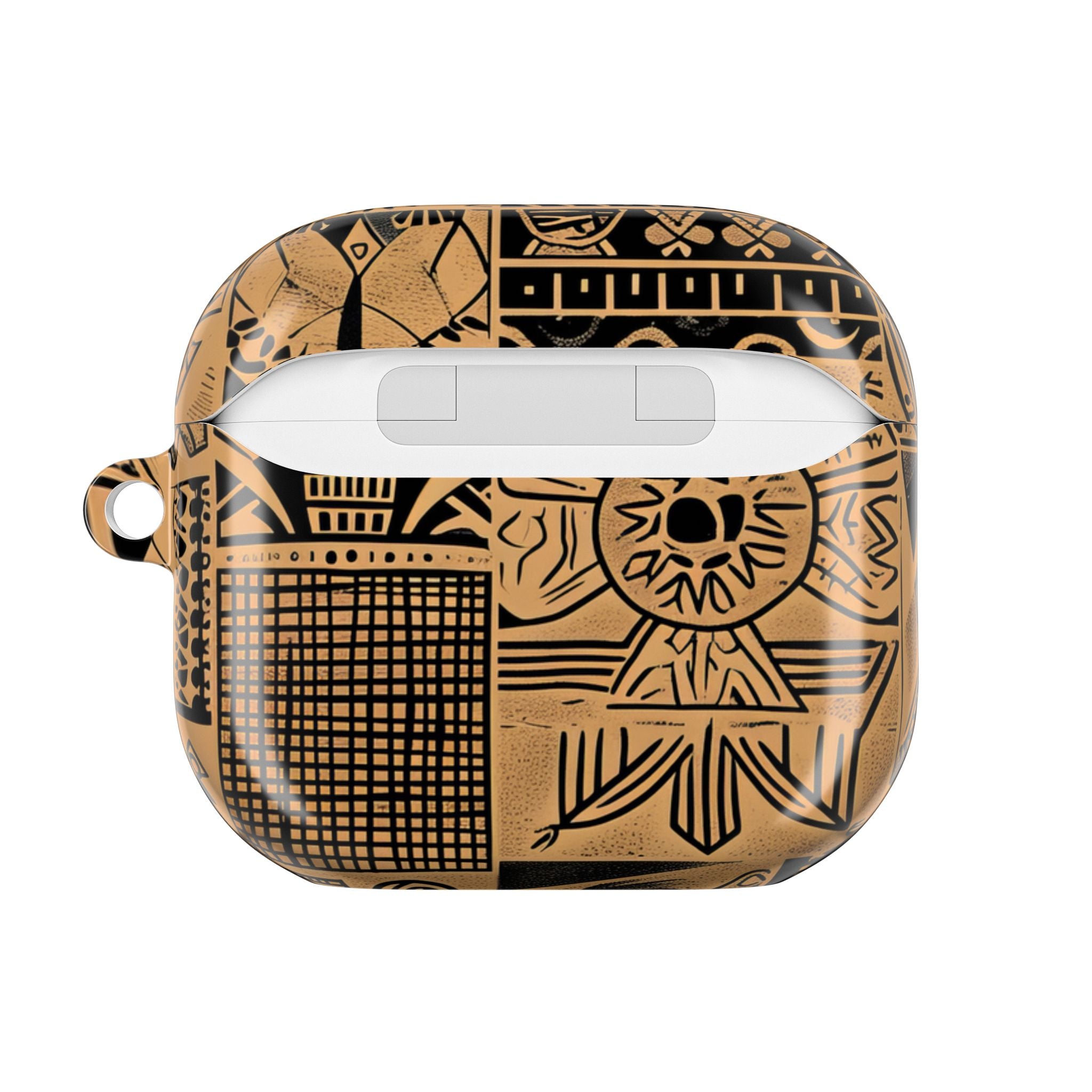 Celestial Faces Brown - AirPods Case